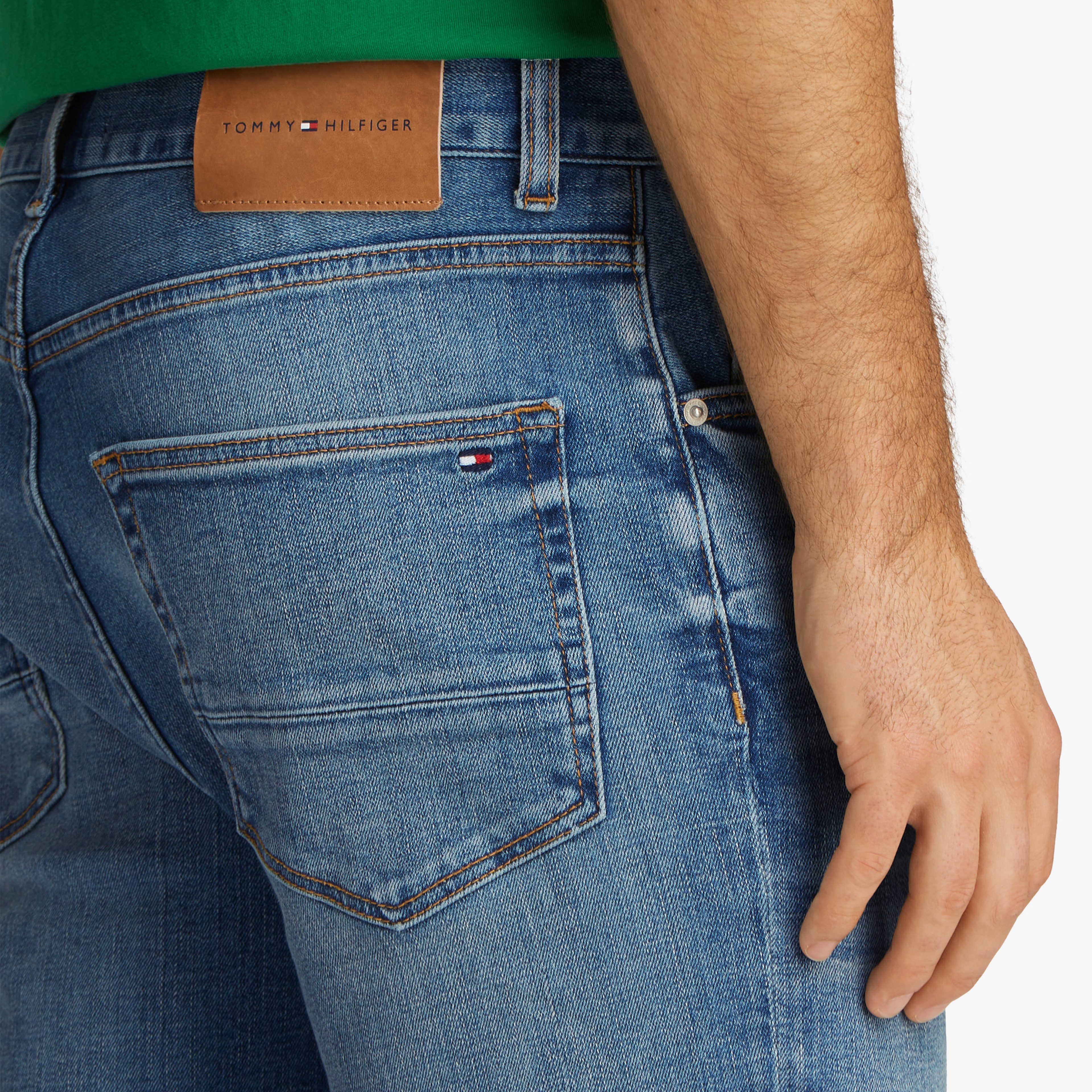 Tommy Hilfiger Straight Denton Pstr Isle Erkek Lacivert Jean