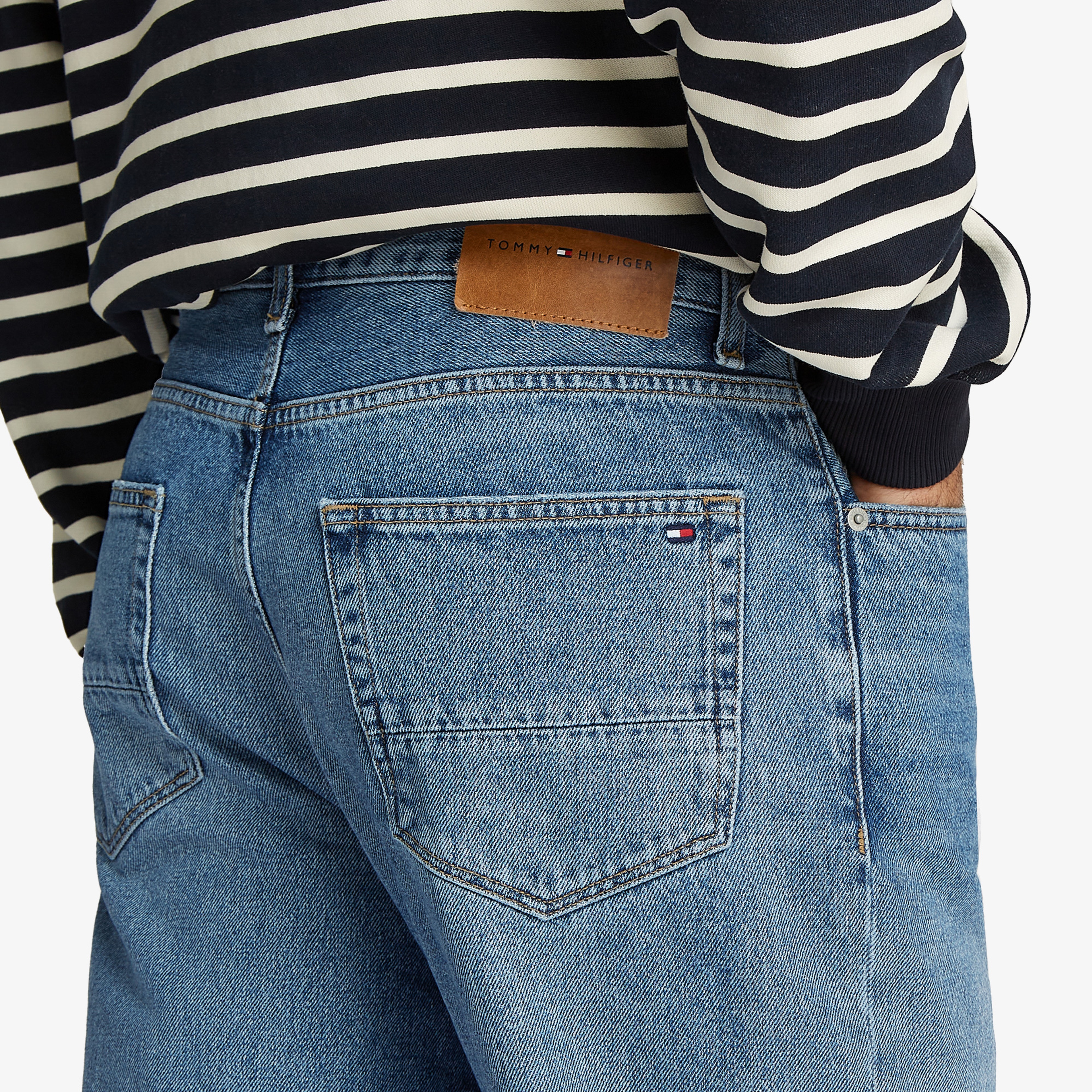 Tommy Hilfiger Relaxed River Rgd Carol Indigo Erkek Lacivert Jean