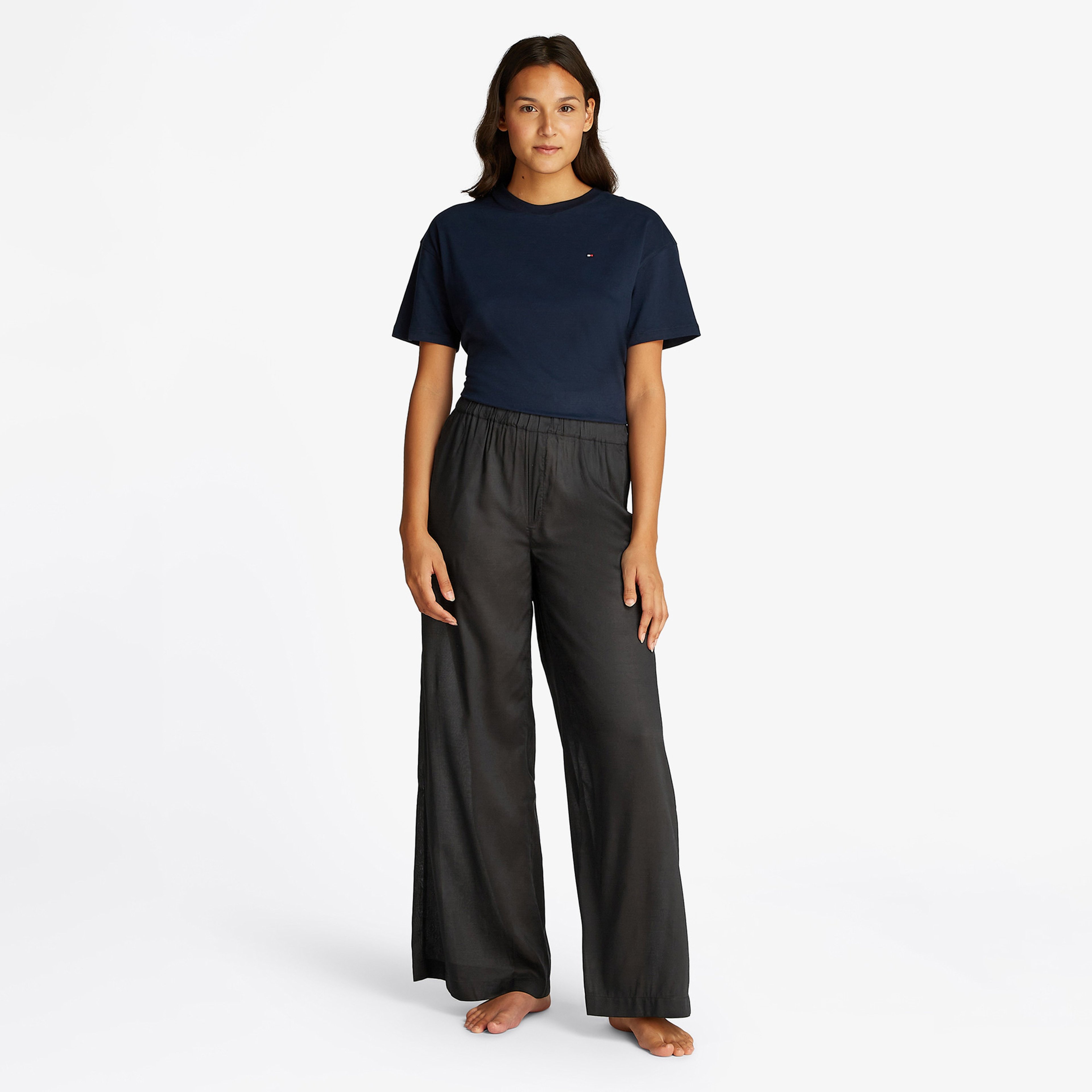 Tommy Hilfiger Long Kadın Siyah Pantolon