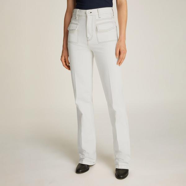 Tommy Hilfiger Relaxed Bootcut Hw Clr Kadın Beyaz Jean