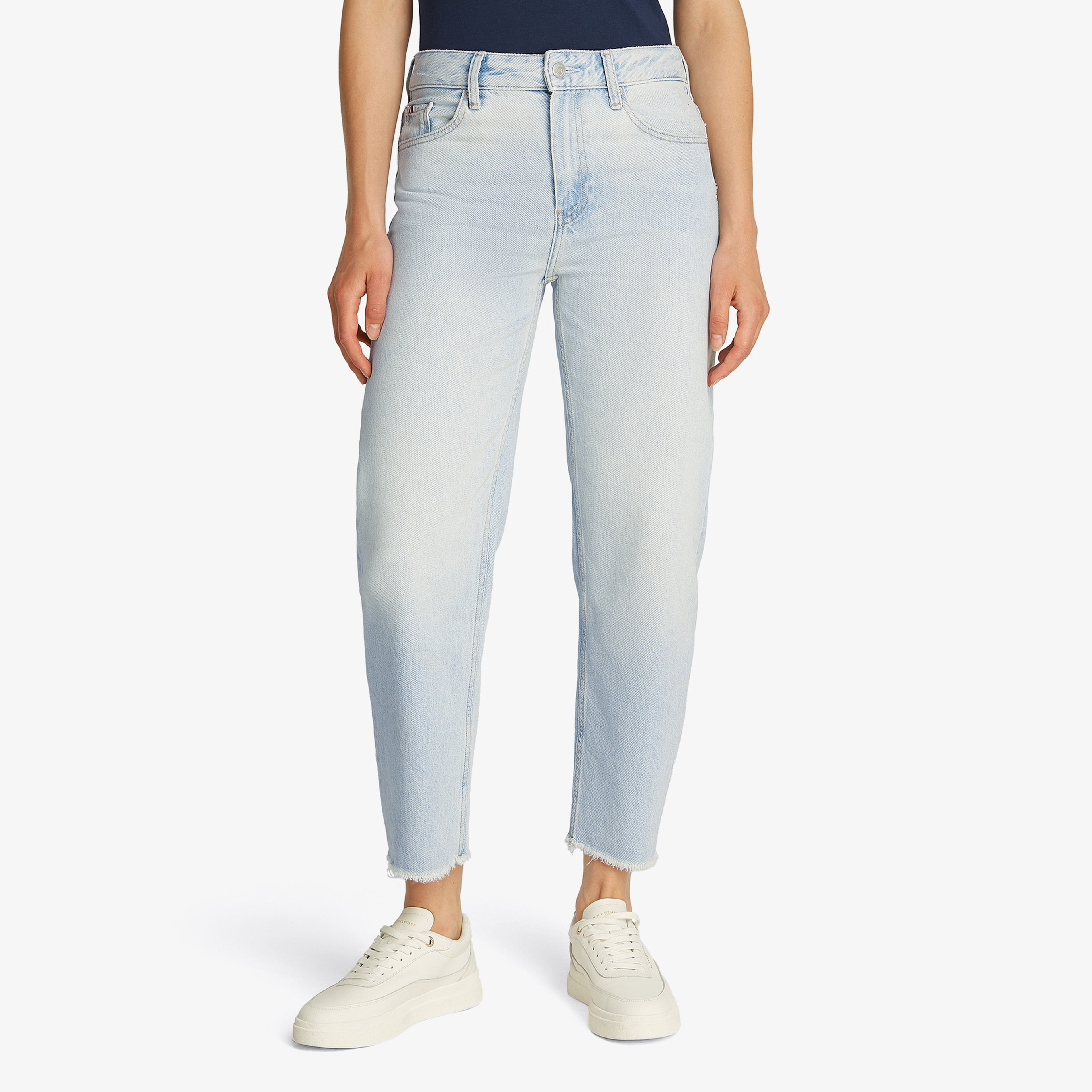 Tommy Hilfiger Tapered Rw A Sky Kadın Lacivert Jean