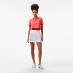 Tommy Jeans Crop Badge Kadın Pembe Polo