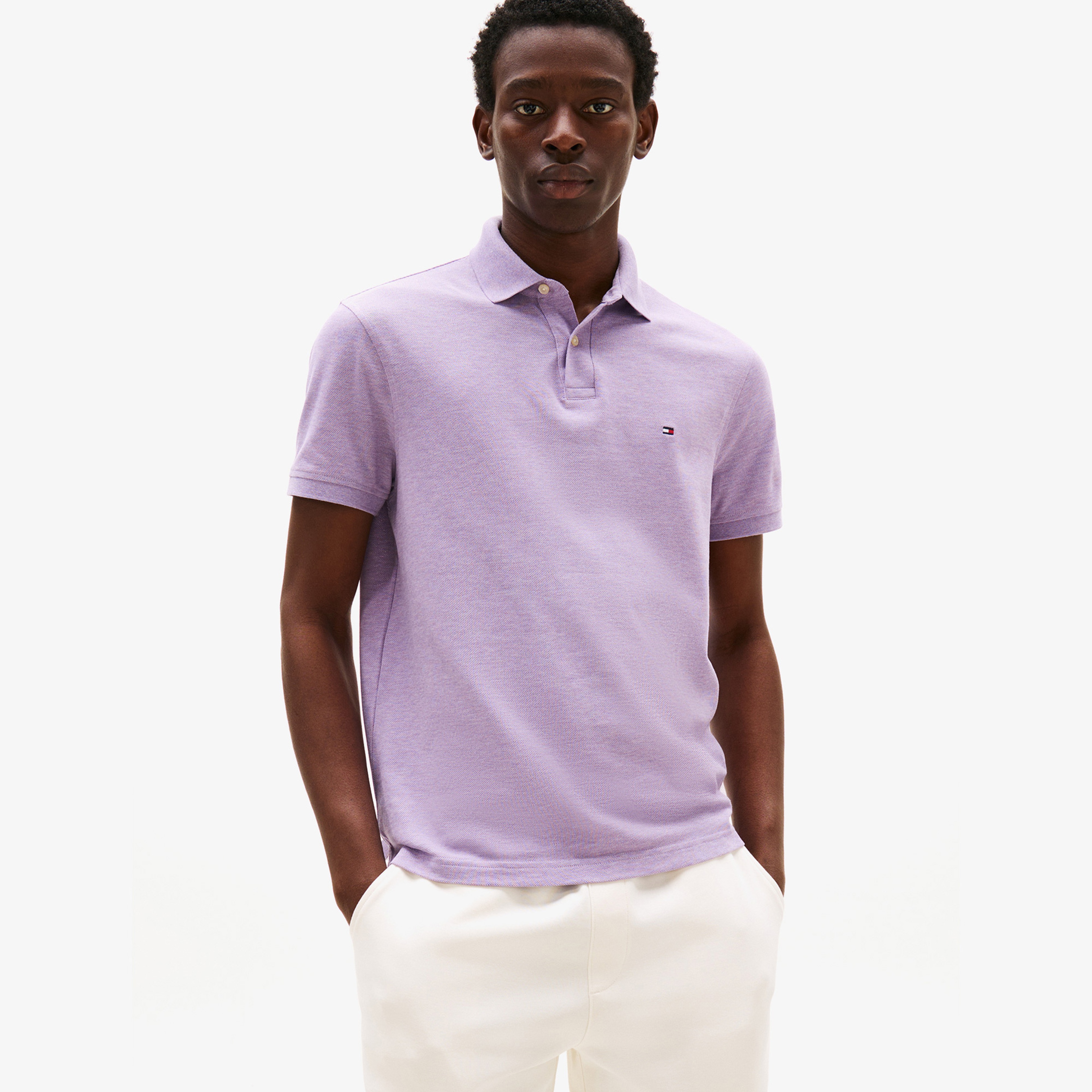 Tommy Hilfiger 1985 Regular Erkek Mor Polo