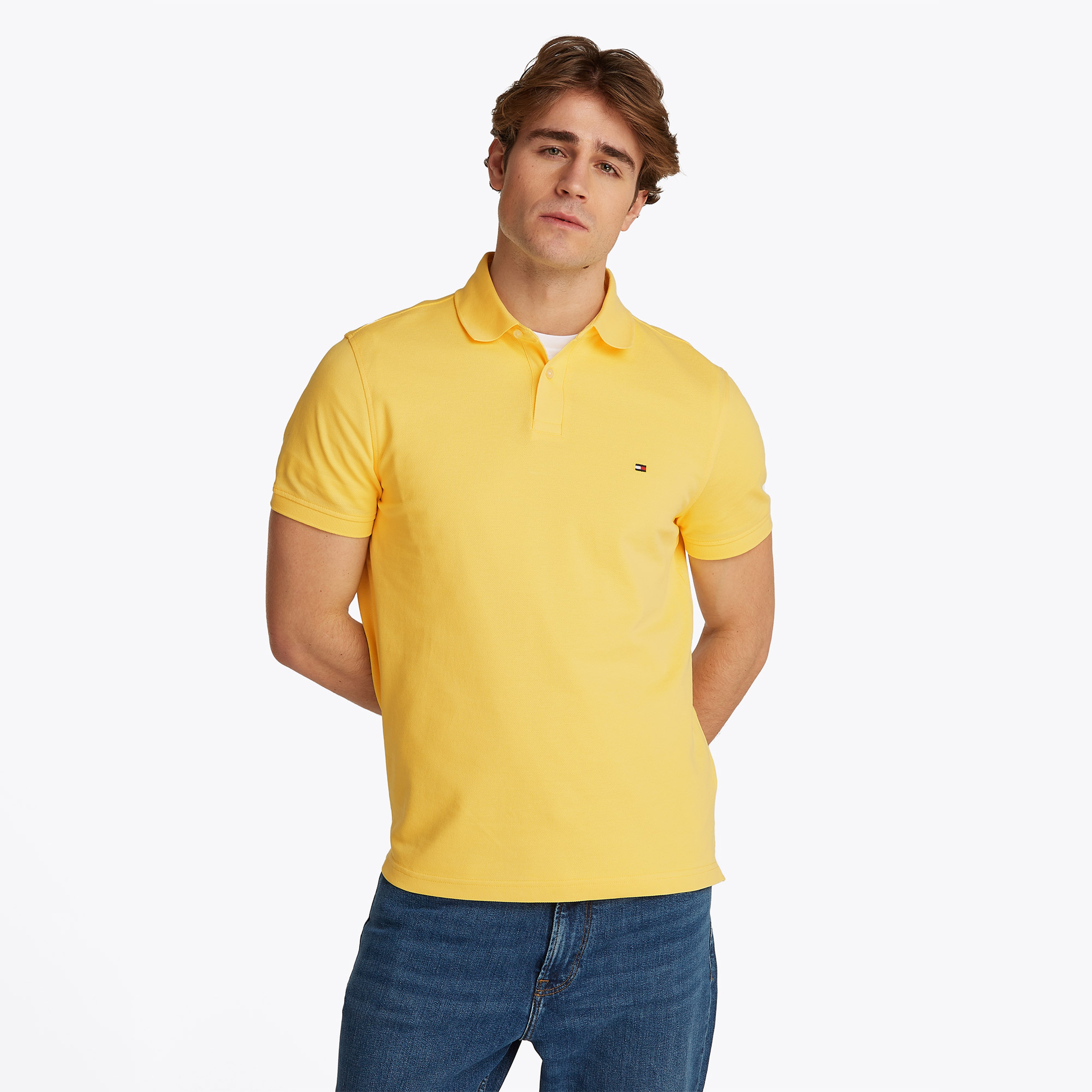 Tommy Hilfiger 1985 Regular Erkek Sarı Polo