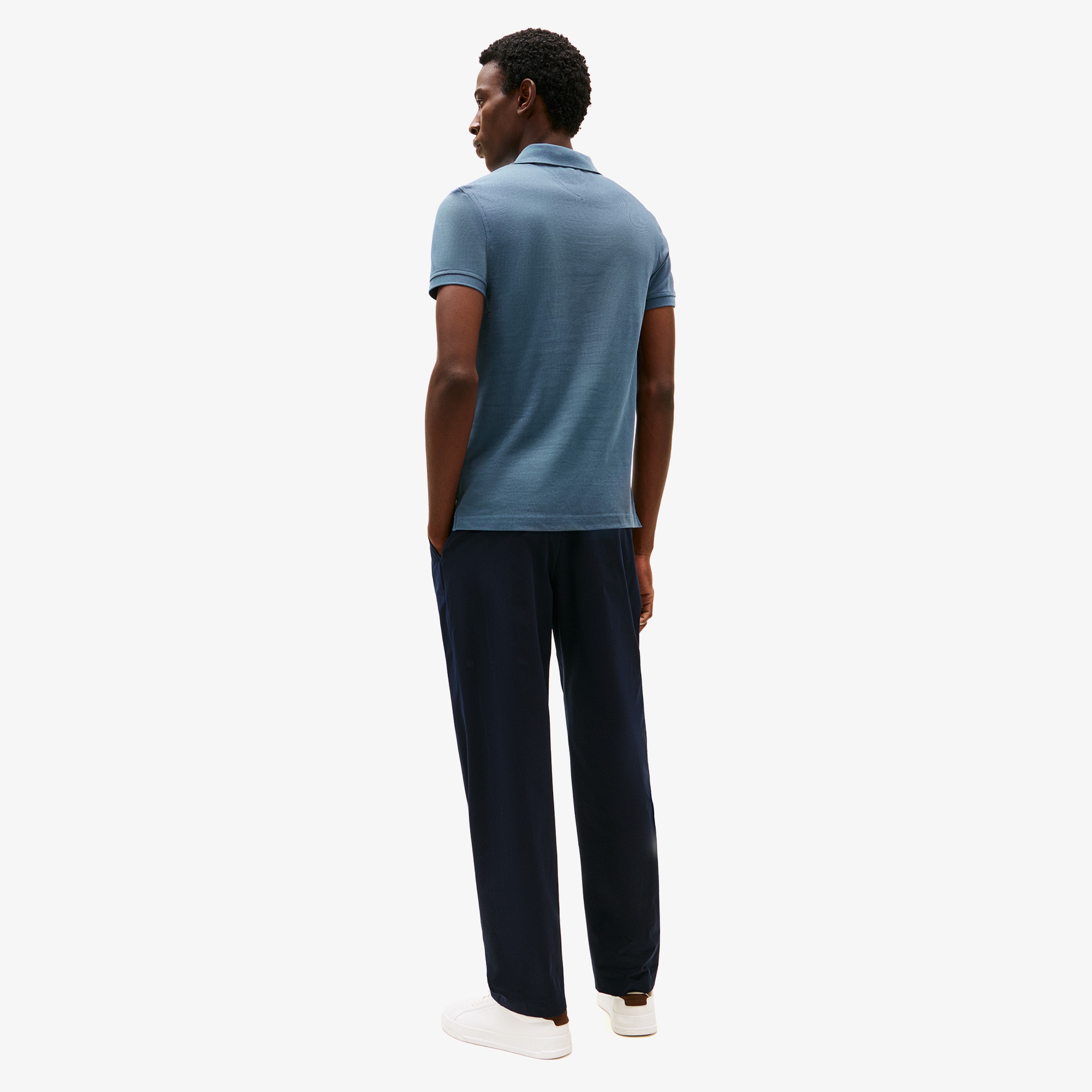 Tommy Hilfiger Erkek Mavi Polo