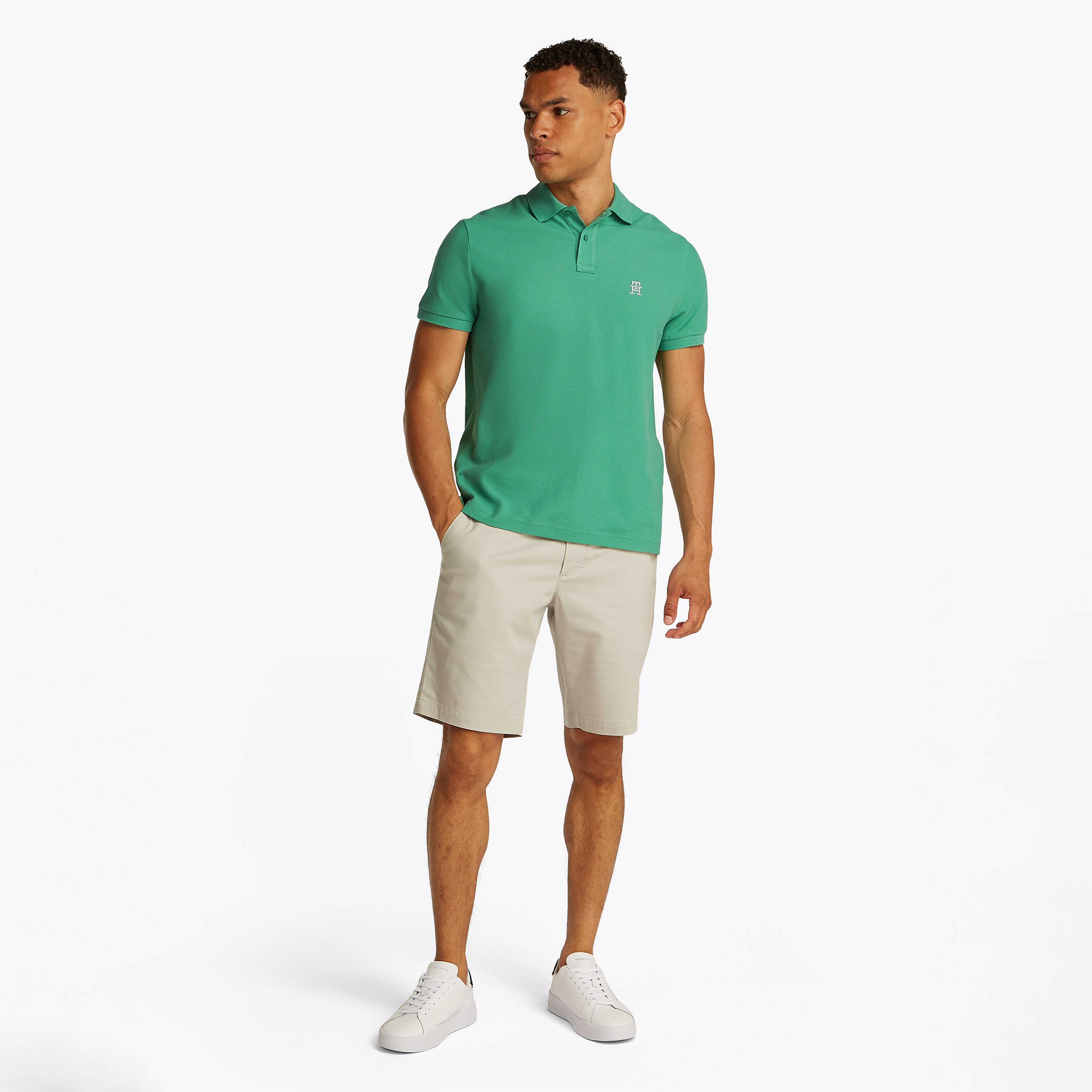 Tommy Hilfiger Imd Reg Erkek Yeşil Polo