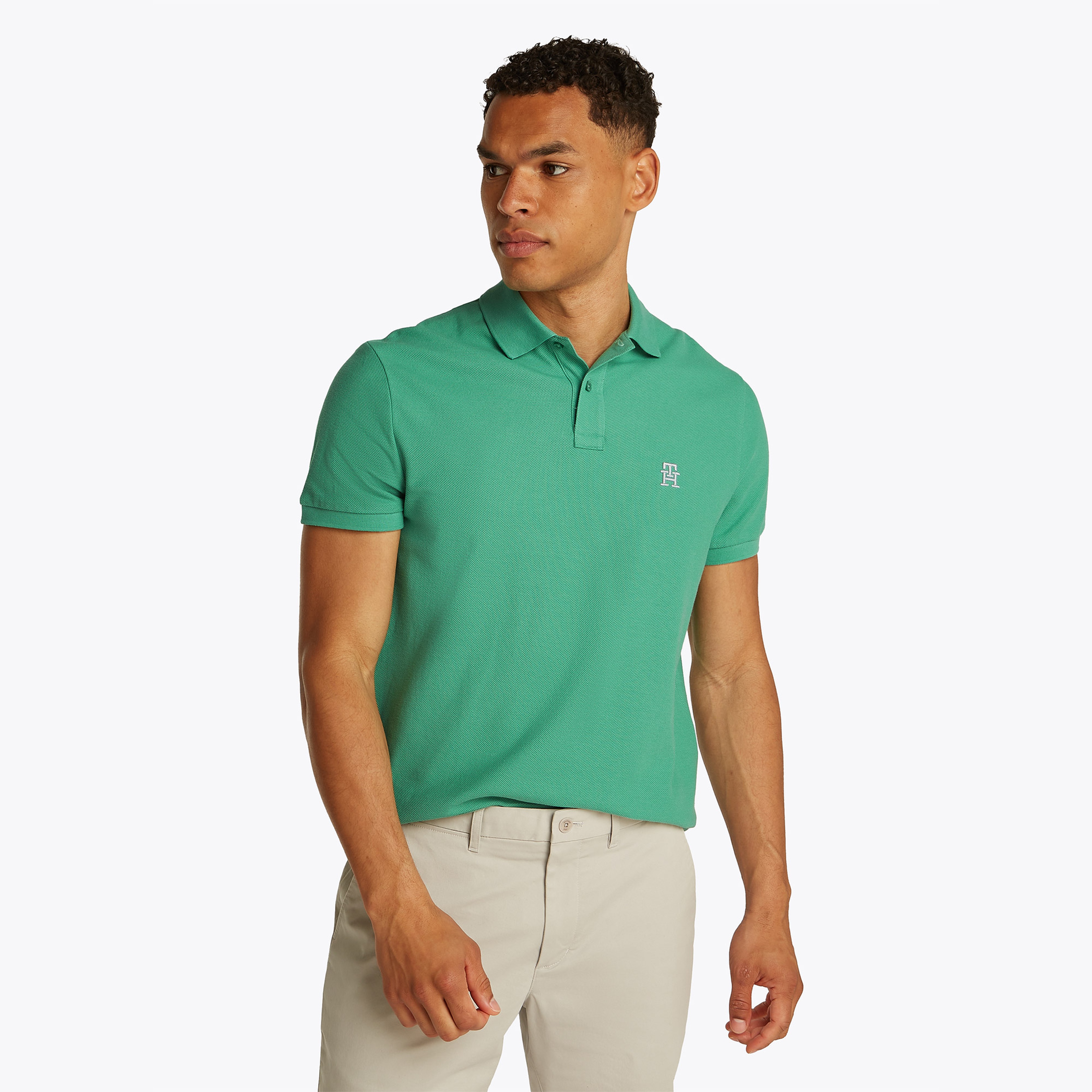 Tommy Hilfiger Imd Reg Erkek Yeşil Polo