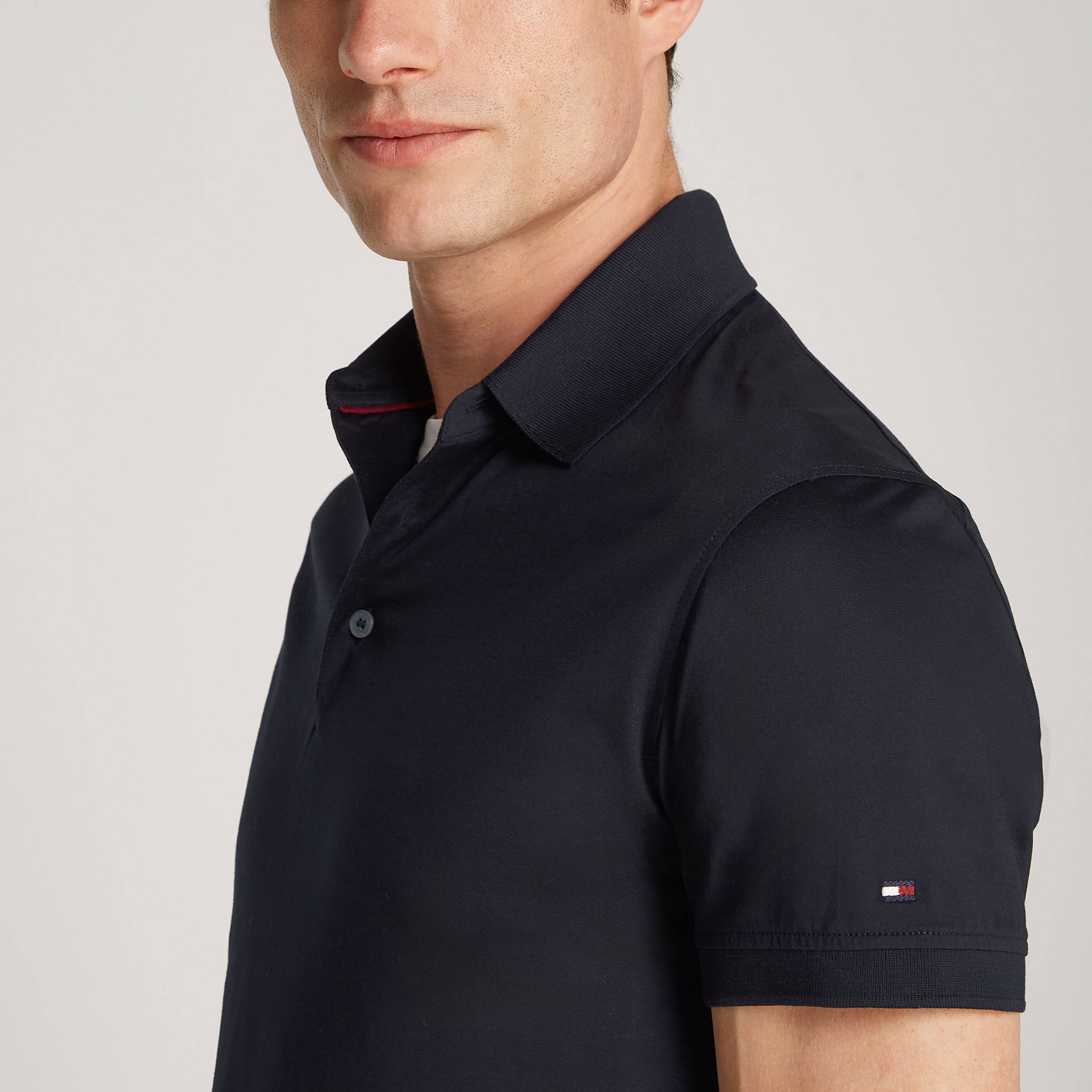 Tommy Hilfiger Erkek Mavi Polo