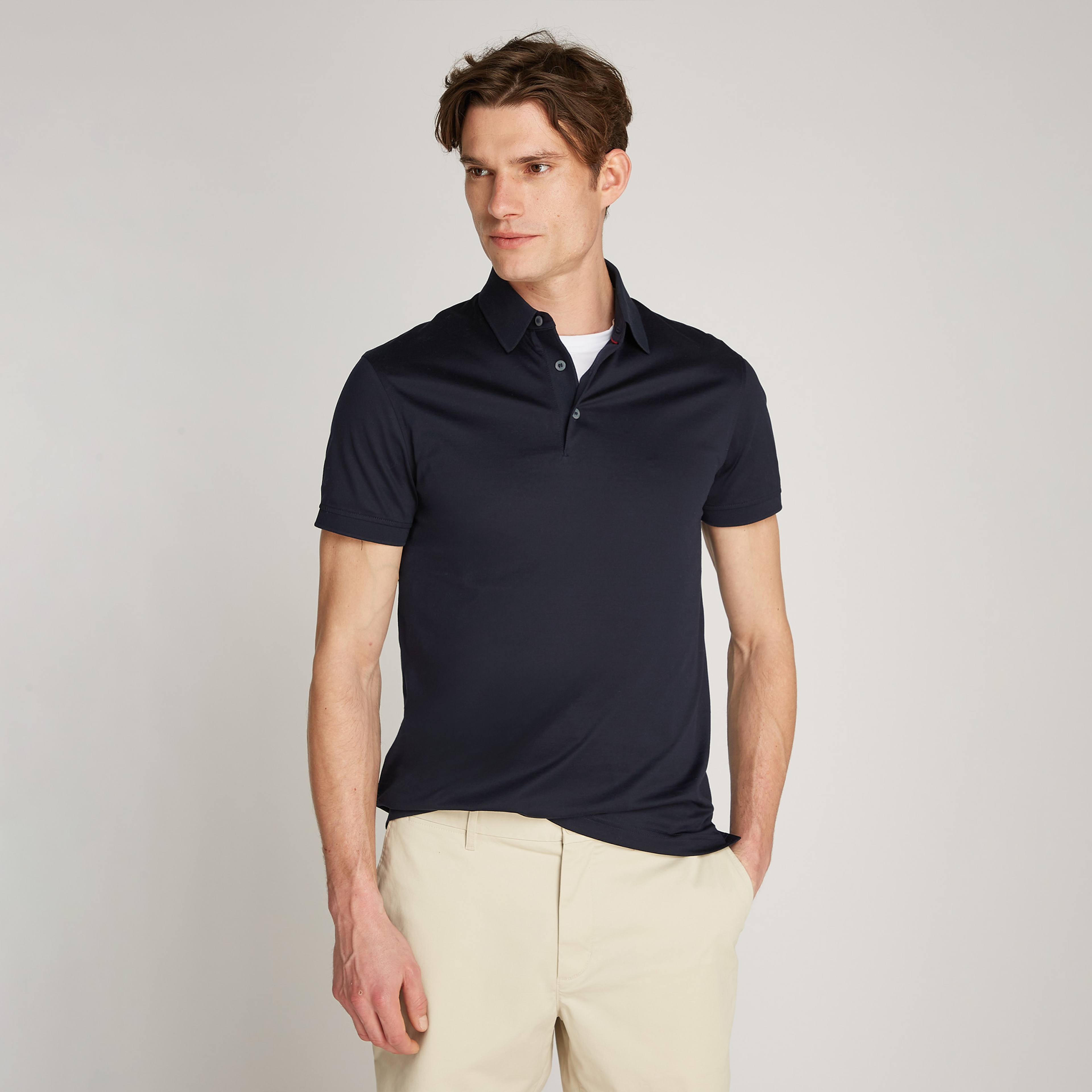 Tommy Hilfiger Erkek Mavi Polo