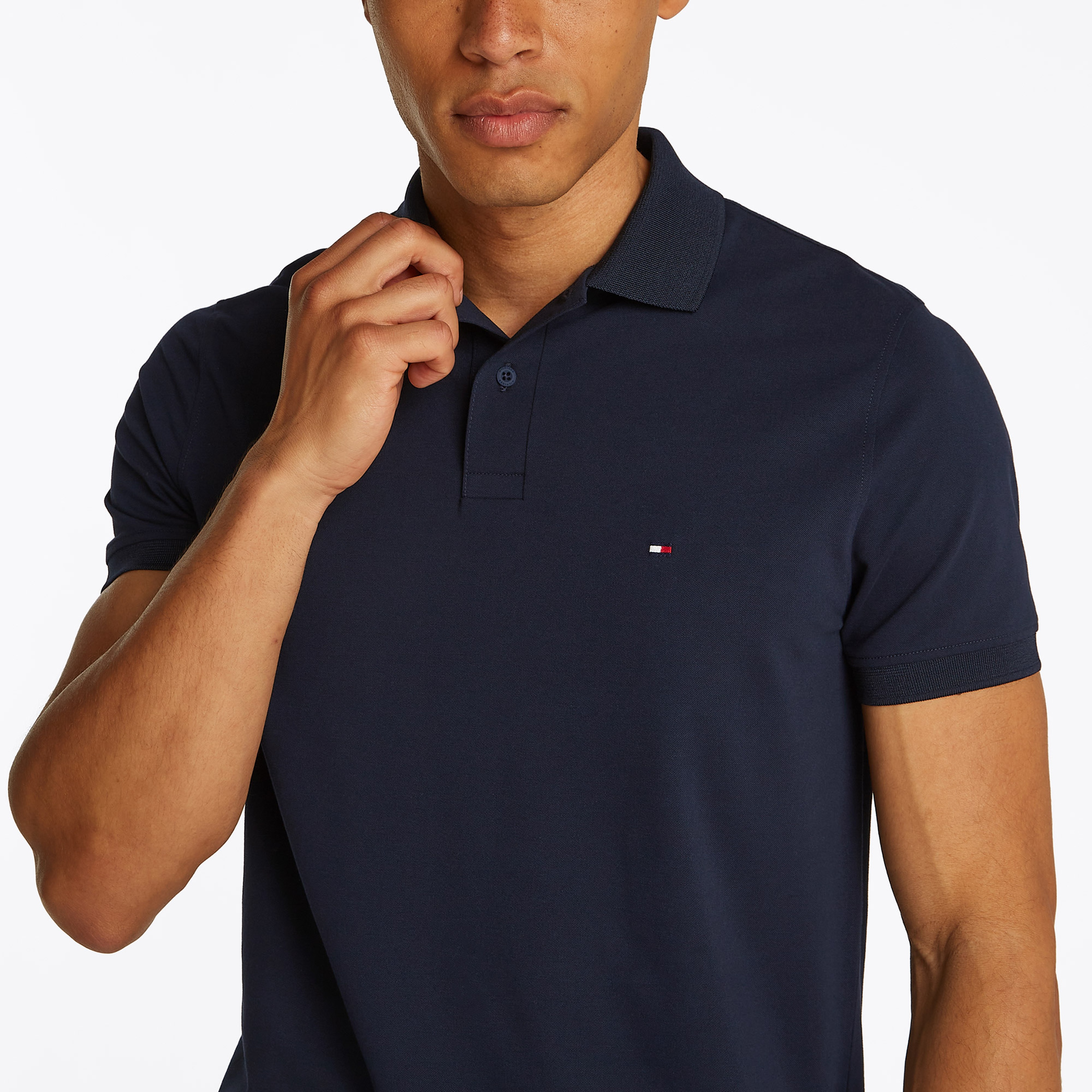 Tommy Hilfiger Erkek Mavi Polo