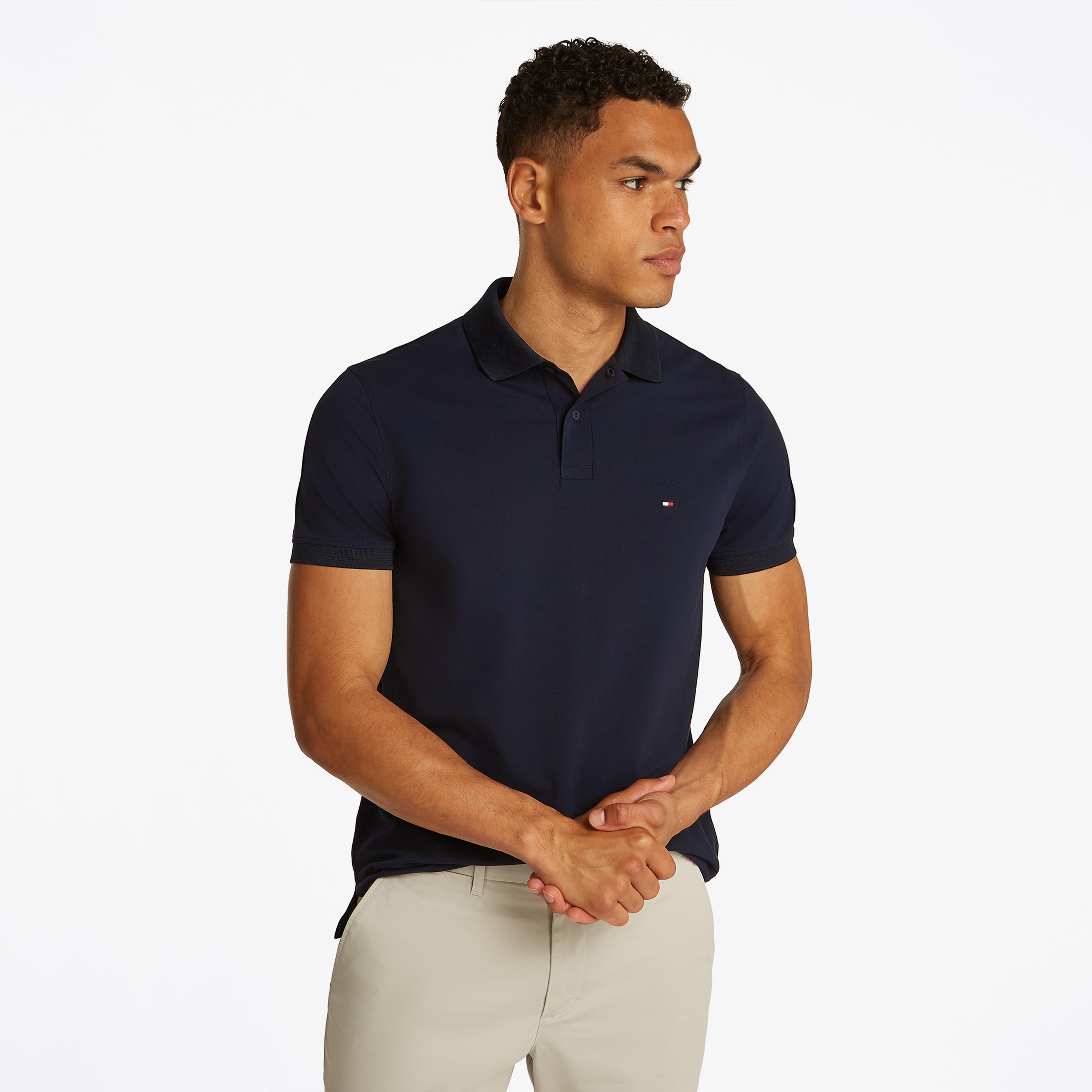 Tommy Hilfiger Erkek Mavi Polo