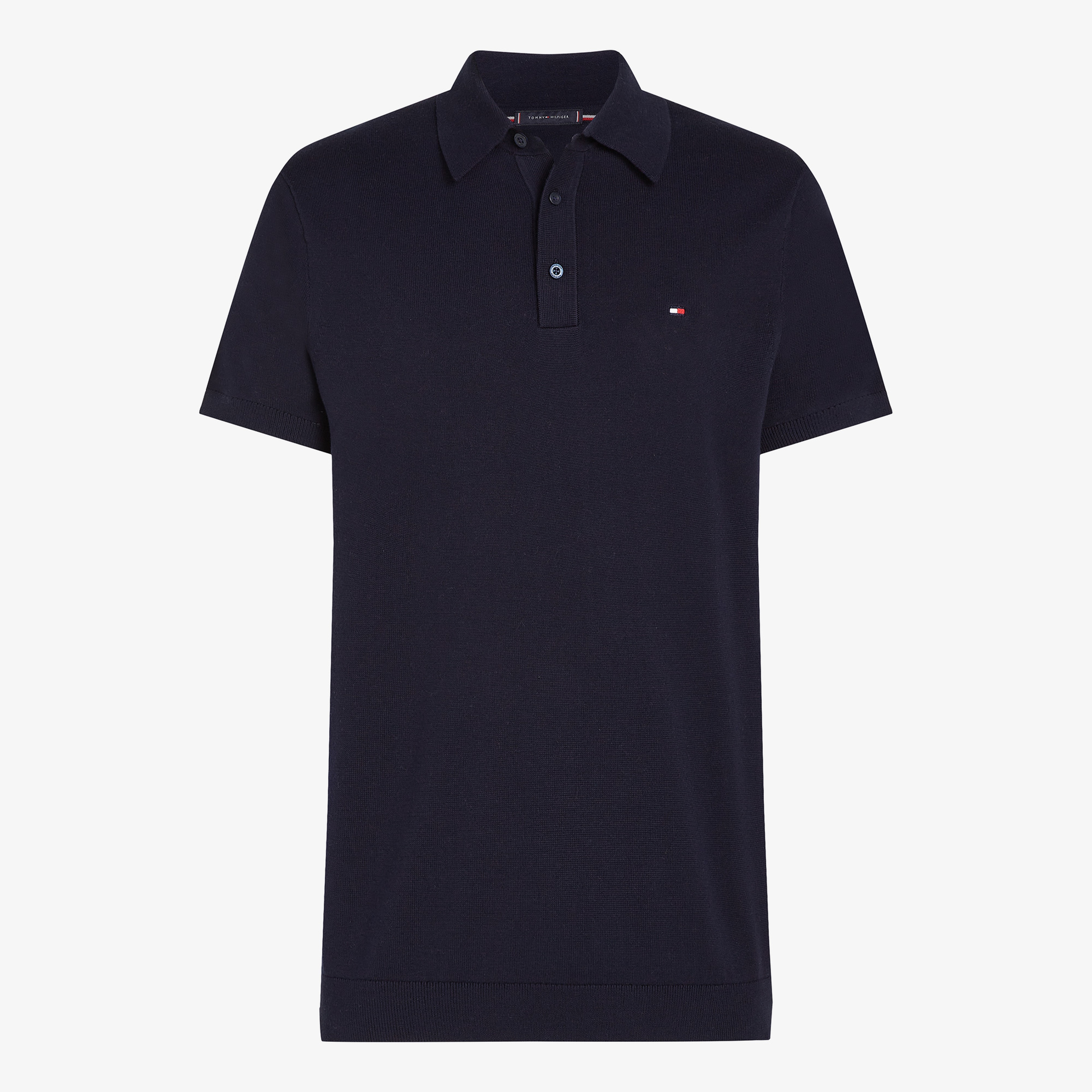 Tommy Hilfiger Essential Cotton Knitted Erkek Lacivert Polo