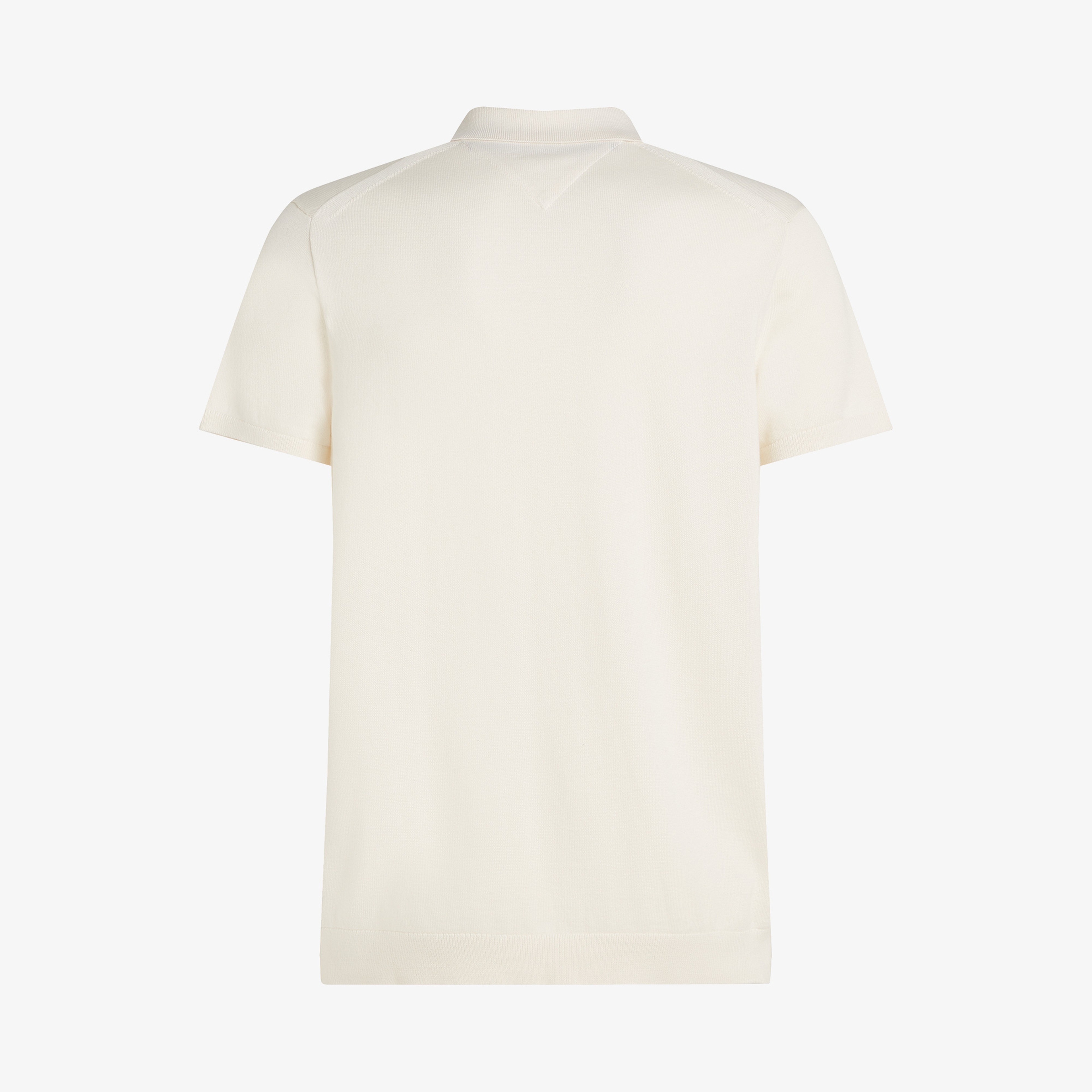 Tommy Hilfiger Essential Cotton Knitted Erkek Beyaz Polo