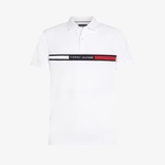Tommy Hilfiger Chest Insert Reg Erkek Beyaz Polo