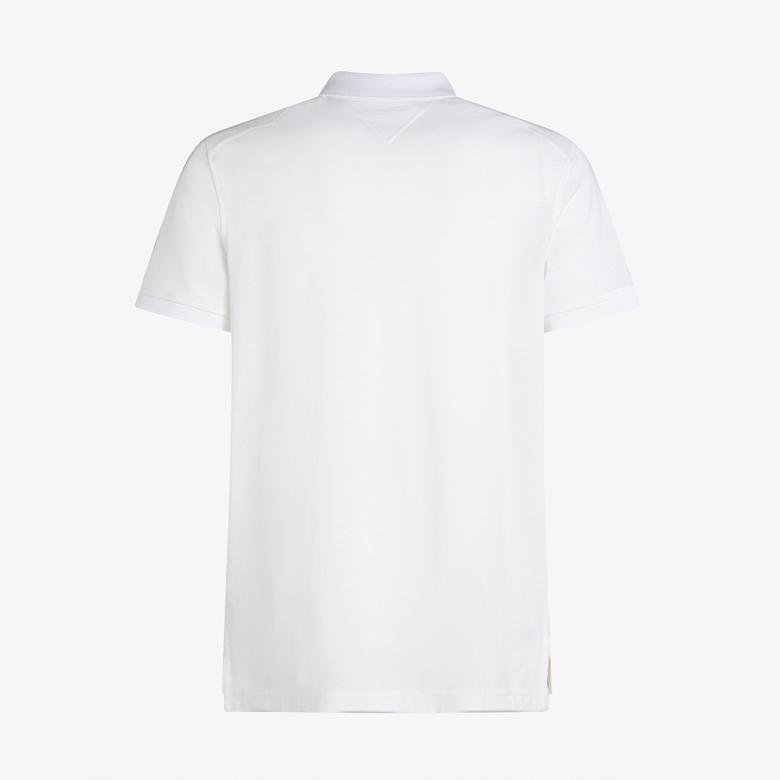 Tommy Hilfiger Dc Performance Zip Erkek Beyaz Polo