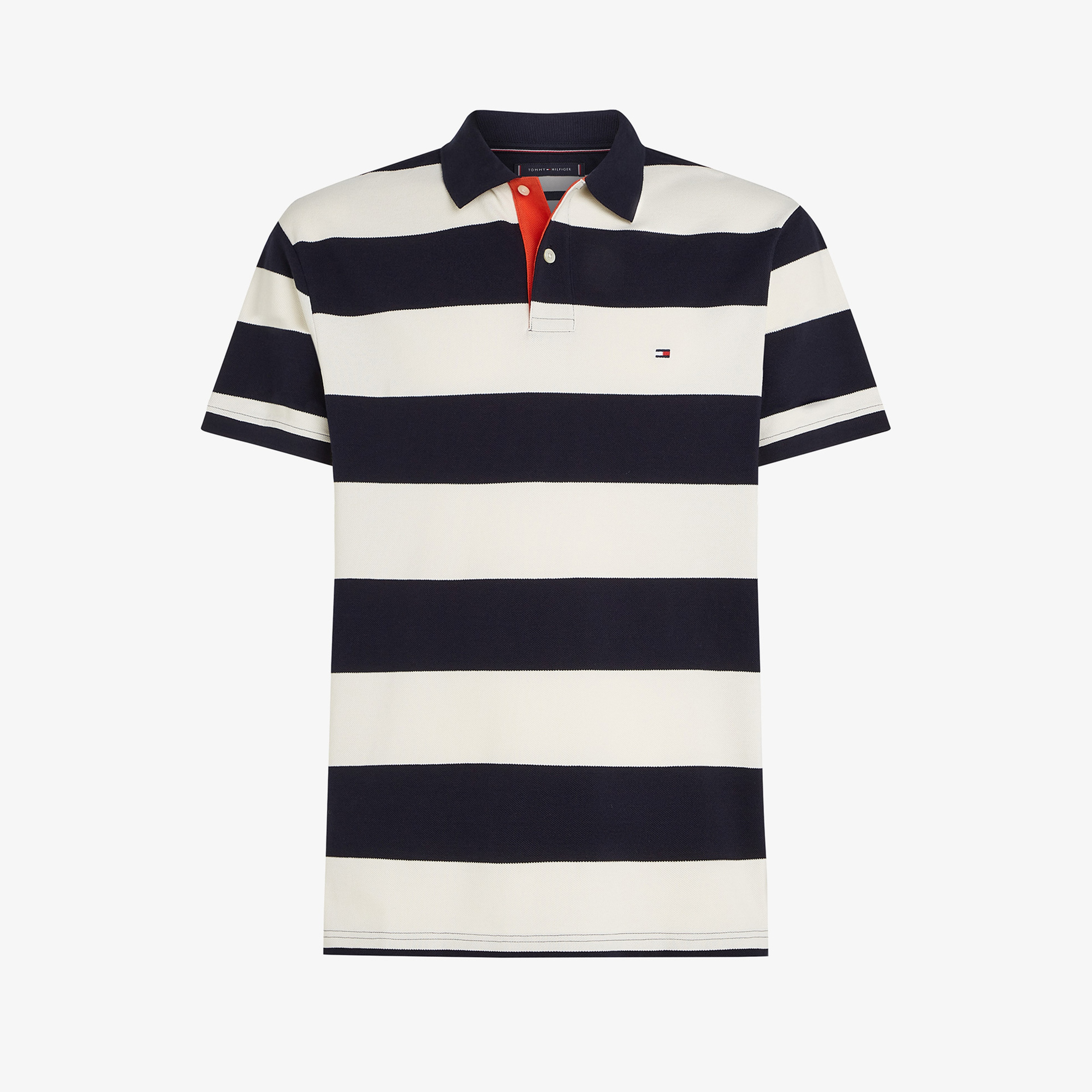 Tommy Hilfiger Blocking Contrast Placket Erkek Lacivert Polo