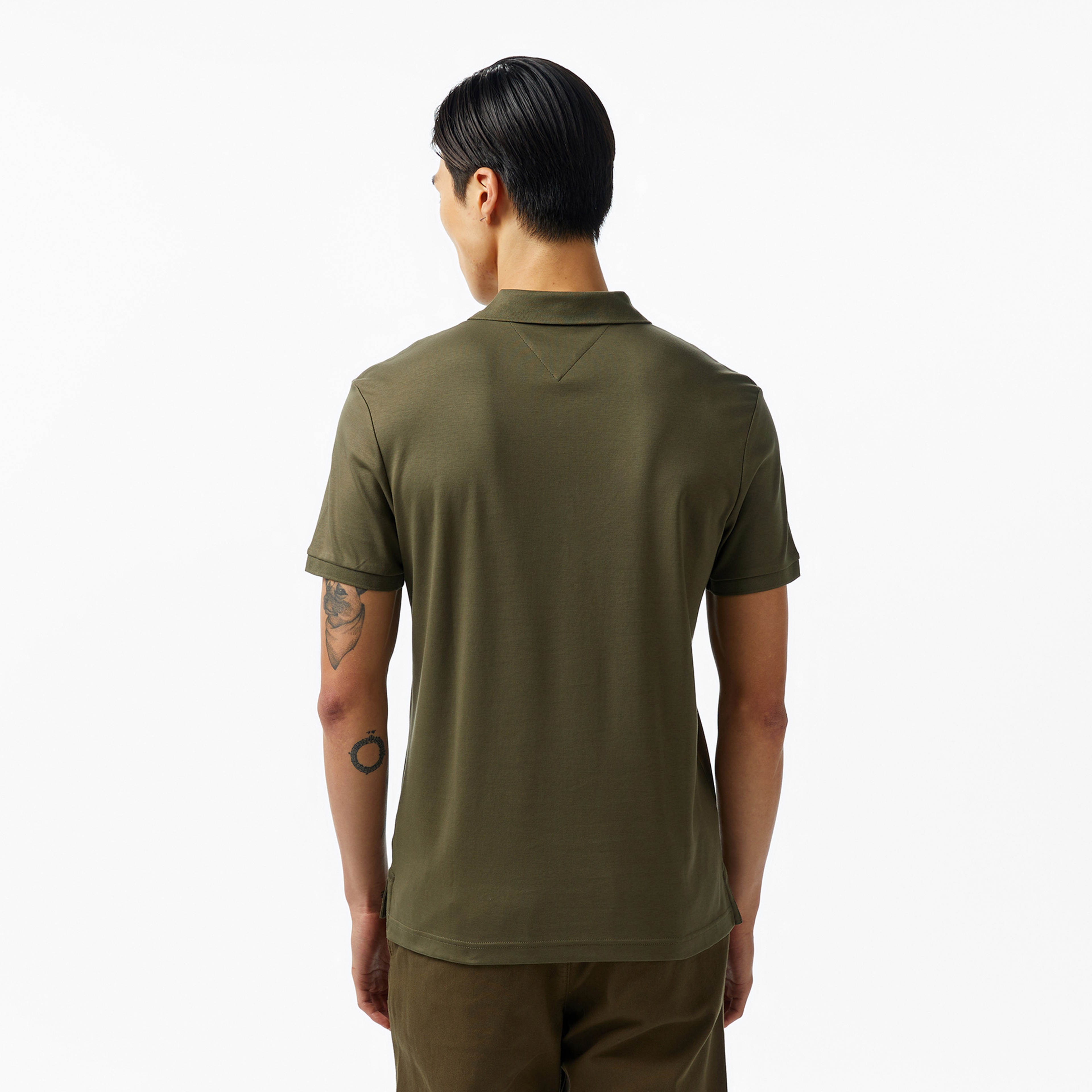 Tommy Hilfiger Erkek Haki Polo