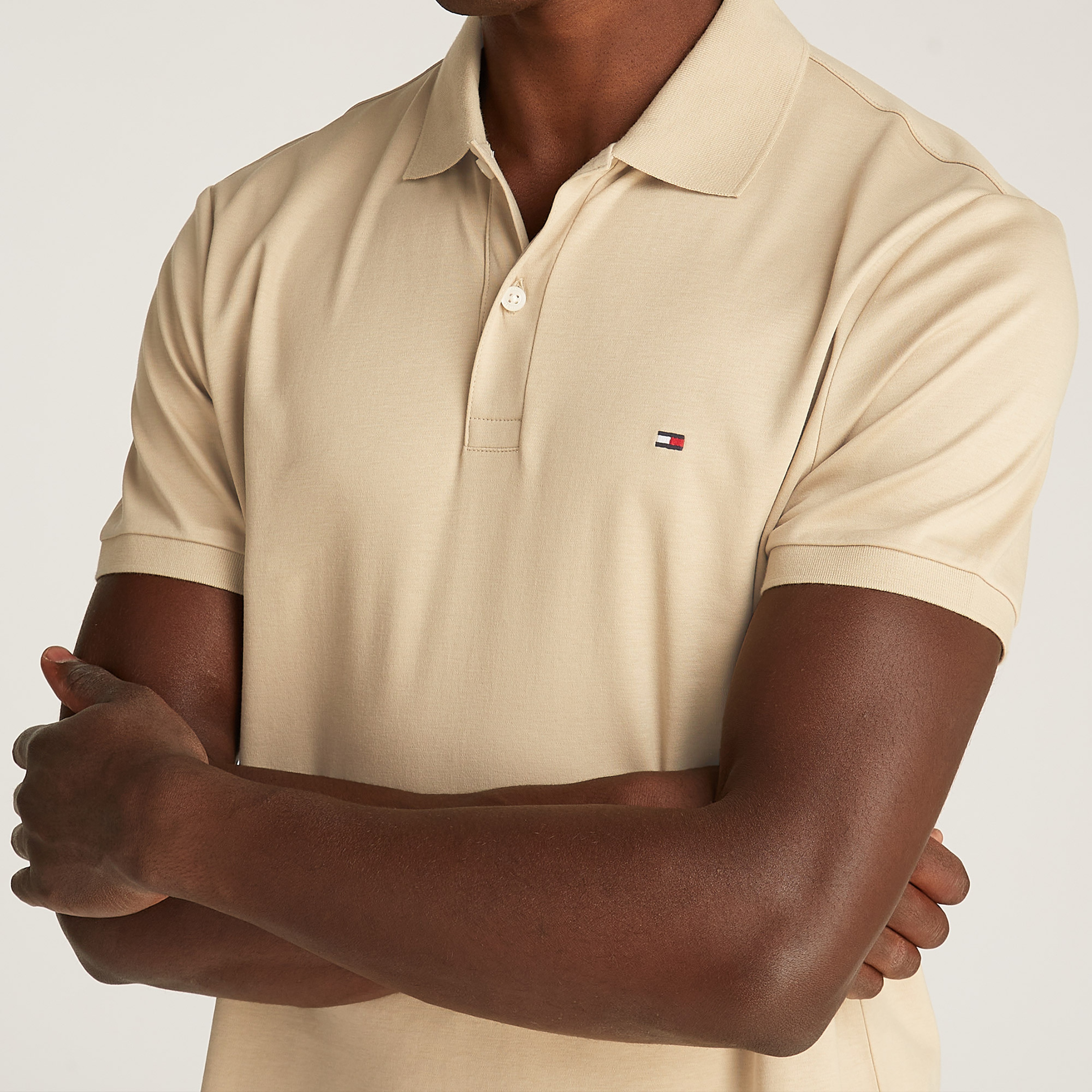 Tommy Hilfiger Erkek Haki Polo