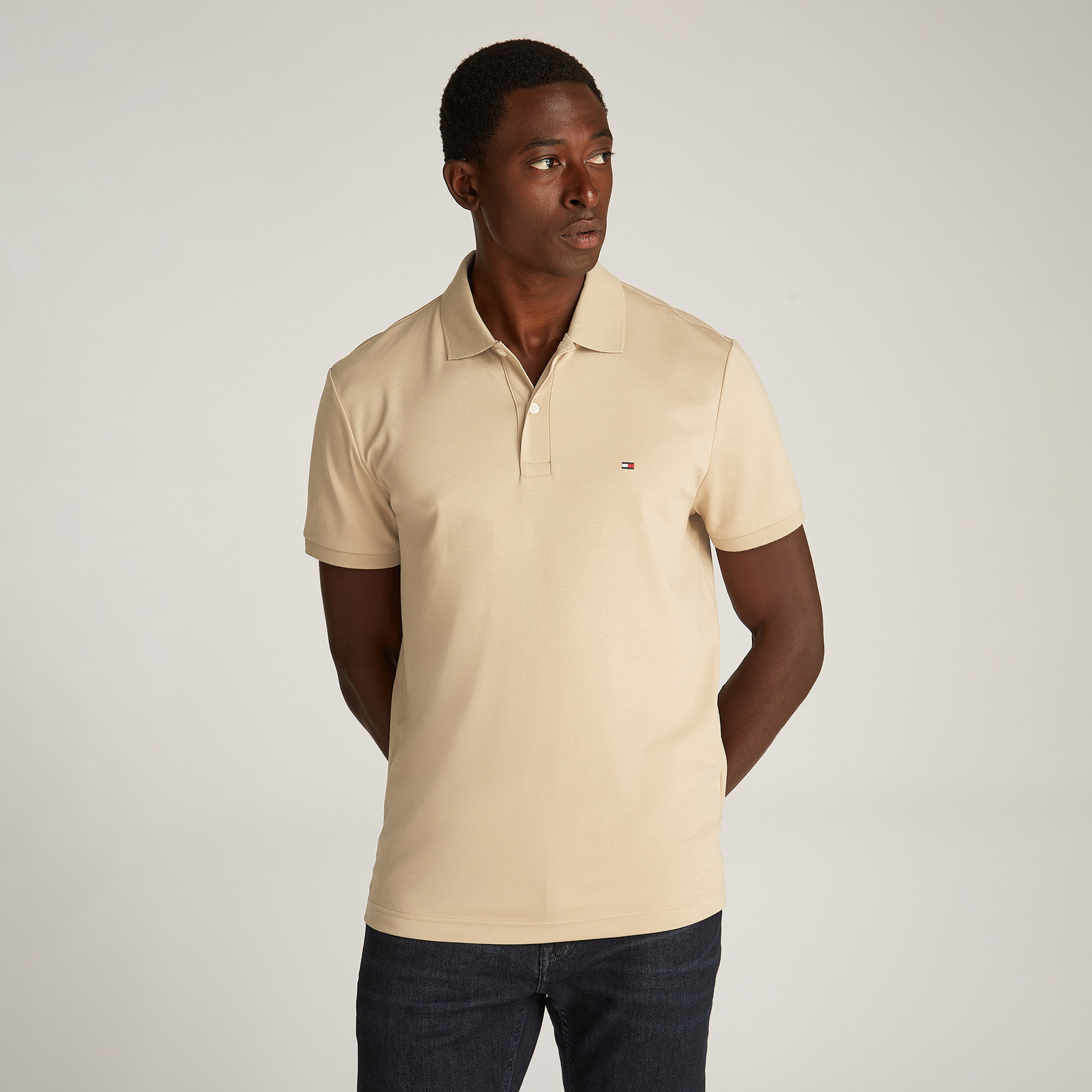 Tommy Hilfiger Erkek Haki Polo