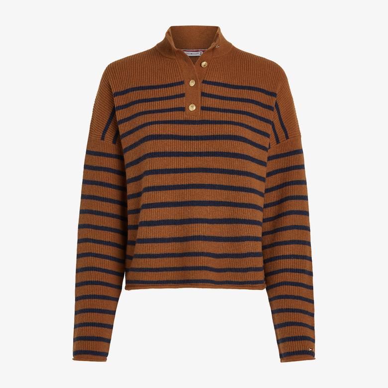 Tommy Hilfiger Kadın Kahverengi Polo