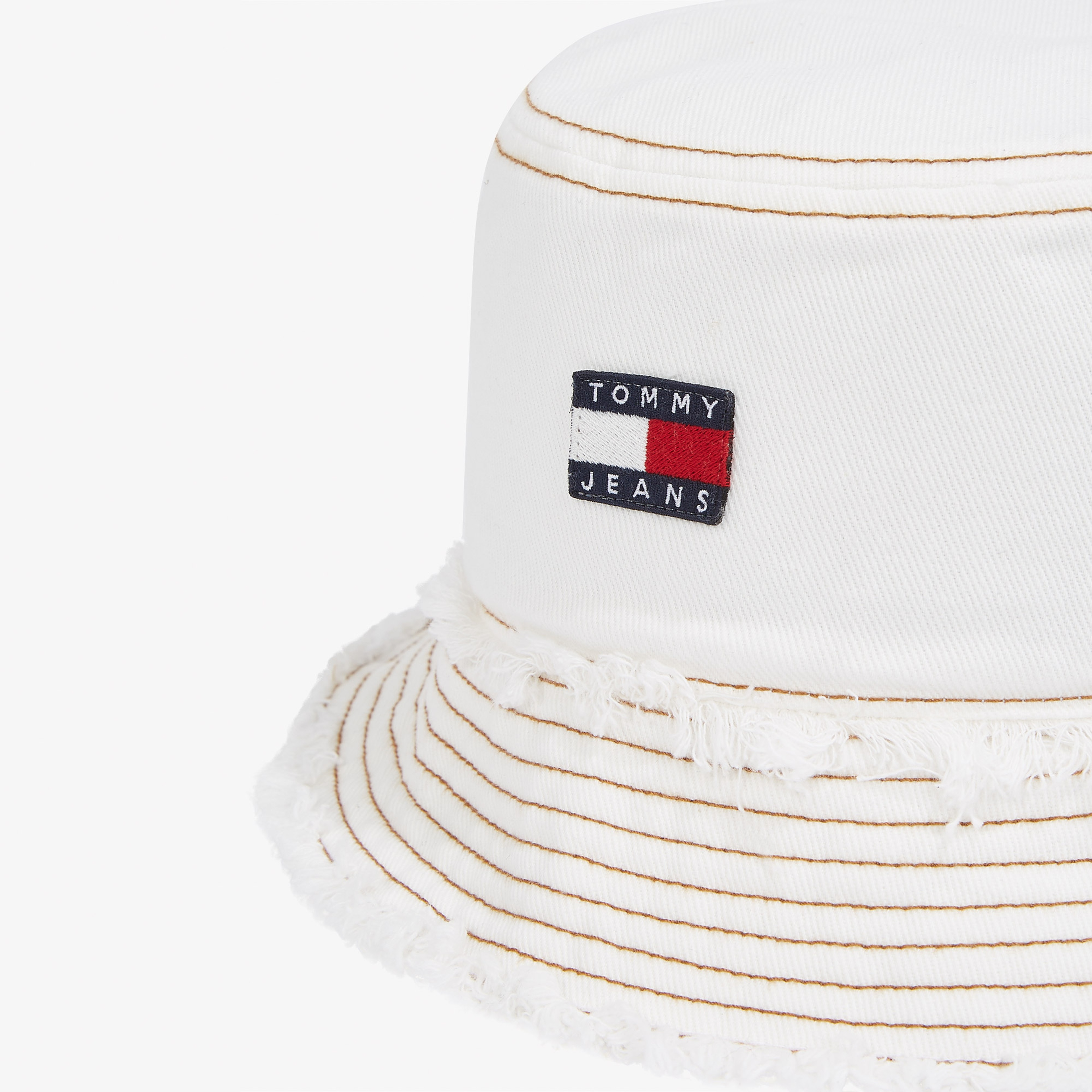 Tommy Hilfiger Heritage Denim Bucket Kadın Beyaz Şapka