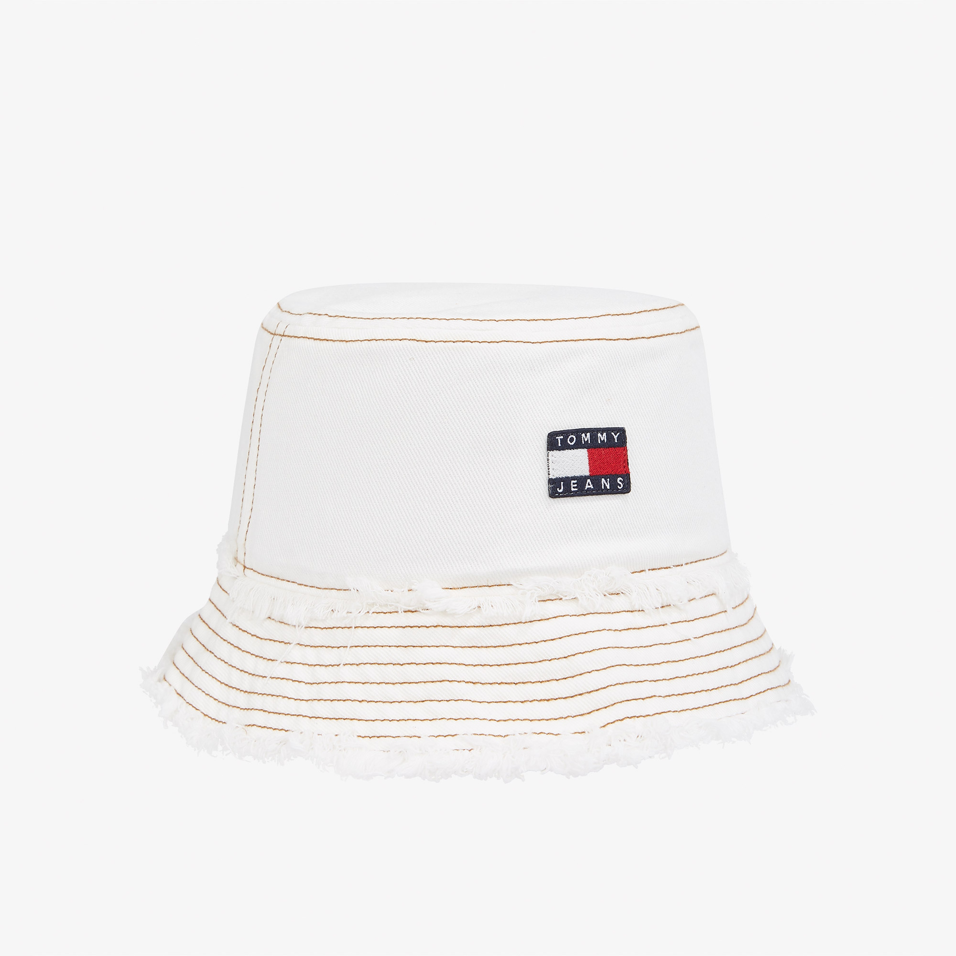 Tommy Hilfiger Heritage Denim Bucket Kadın Beyaz Şapka