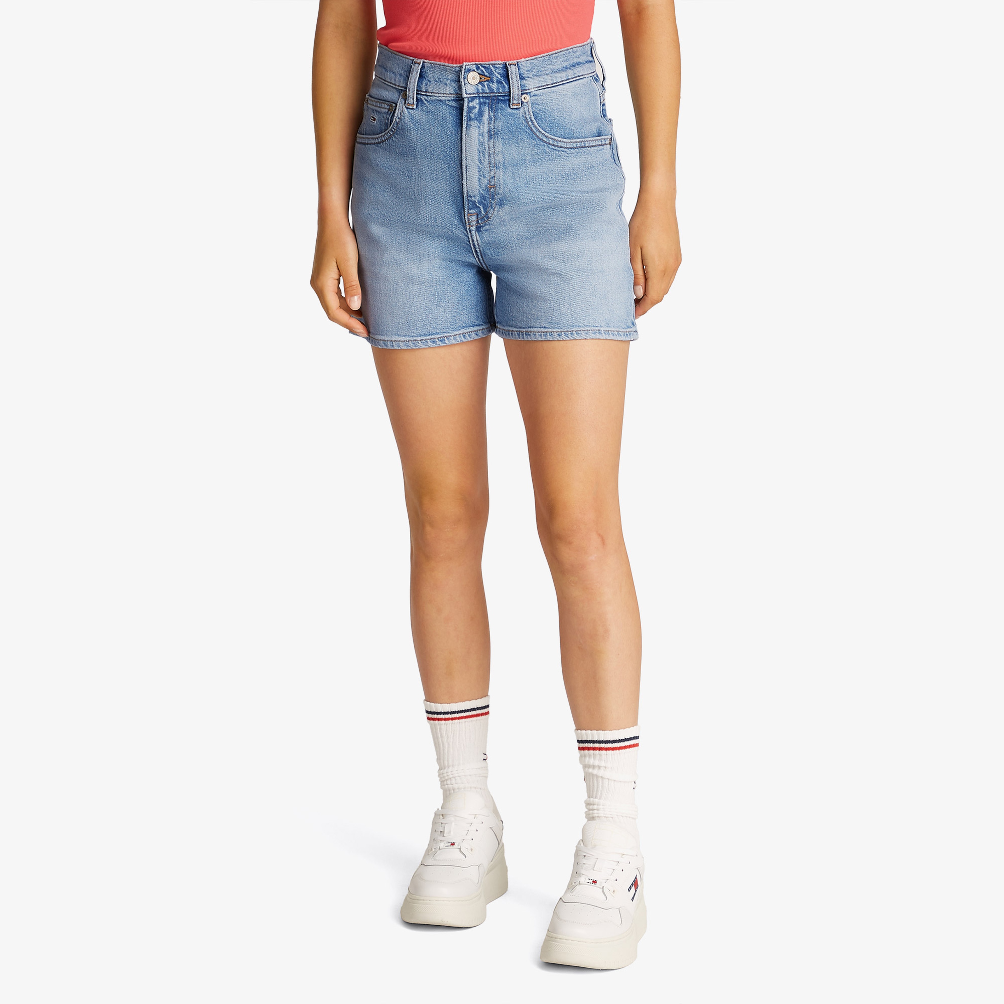 Tommy Jeans Mom Bi0112 Kadın Lacivert Şort