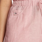 Tommy Jeans Cotton Linen Kadın Pembe Şort