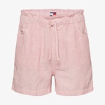 Tommy Jeans Cotton Linen Kadın Pembe Şort
