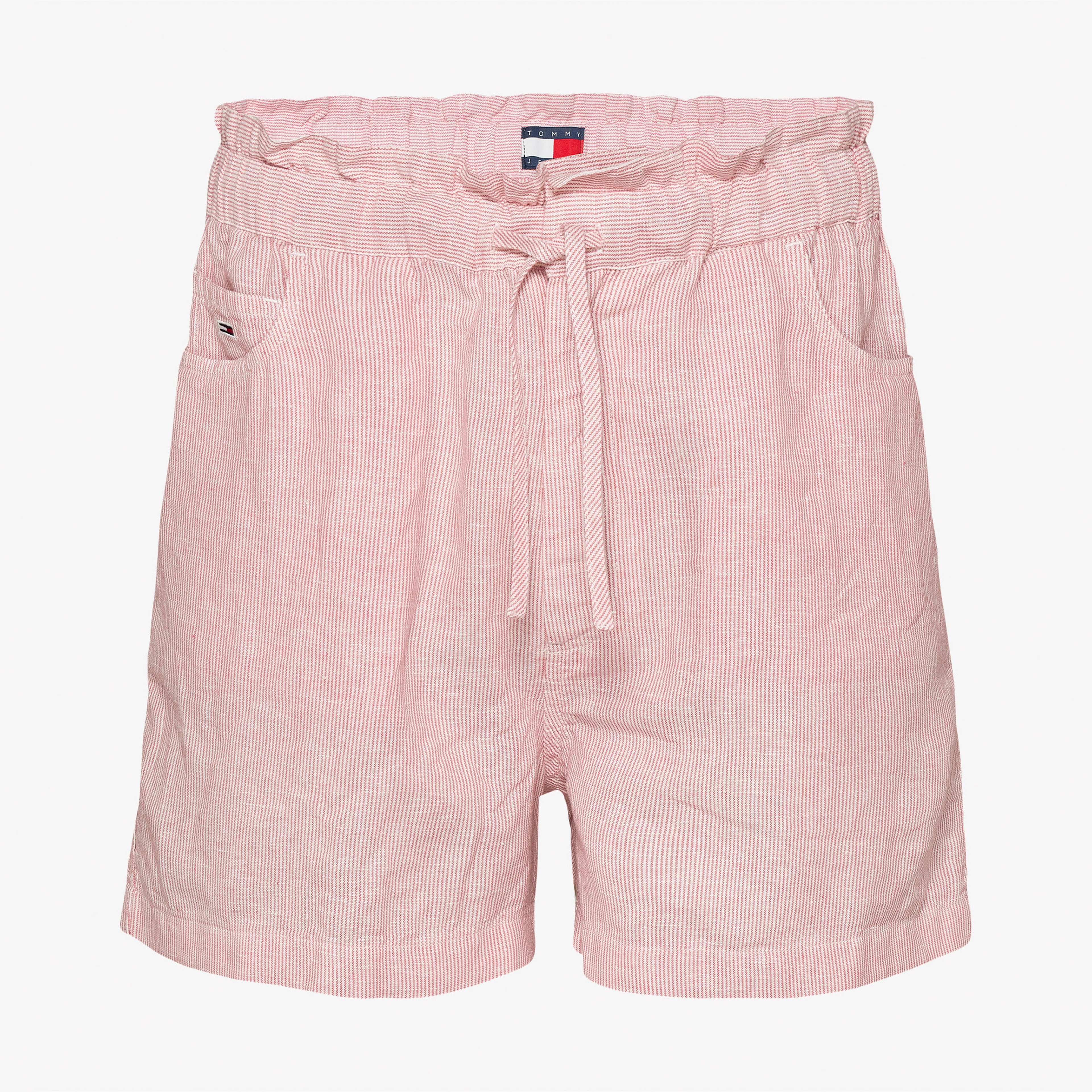 Tommy Jeans Cotton Linen Kadın Pembe Şort