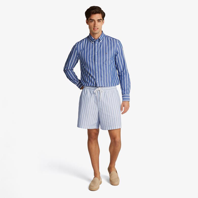 Tommy Hilfiger T1 Heavy Oxford Erkek Mavi Şort