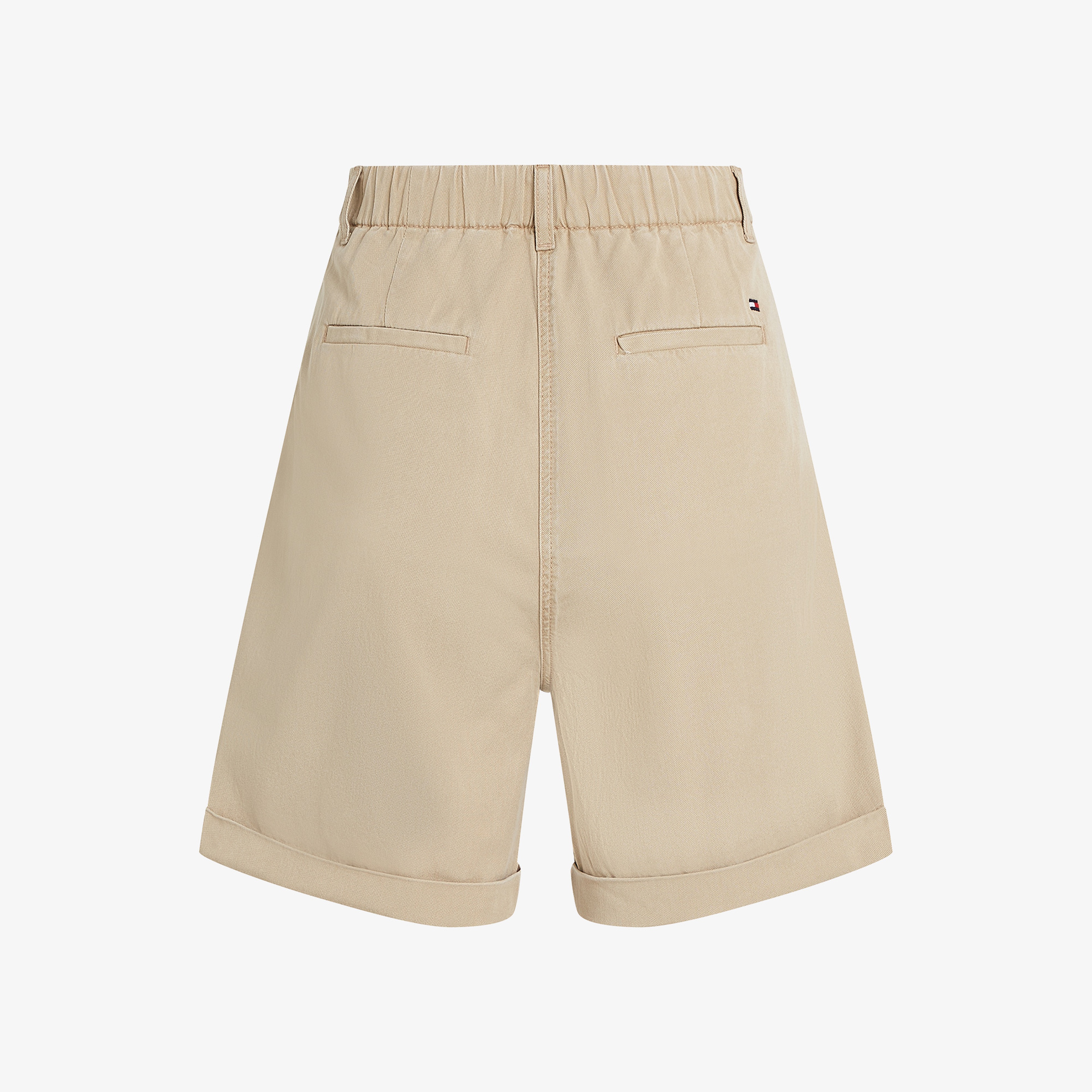 Tommy Hilfiger Co Tencel Chino Kadın Bej Şort