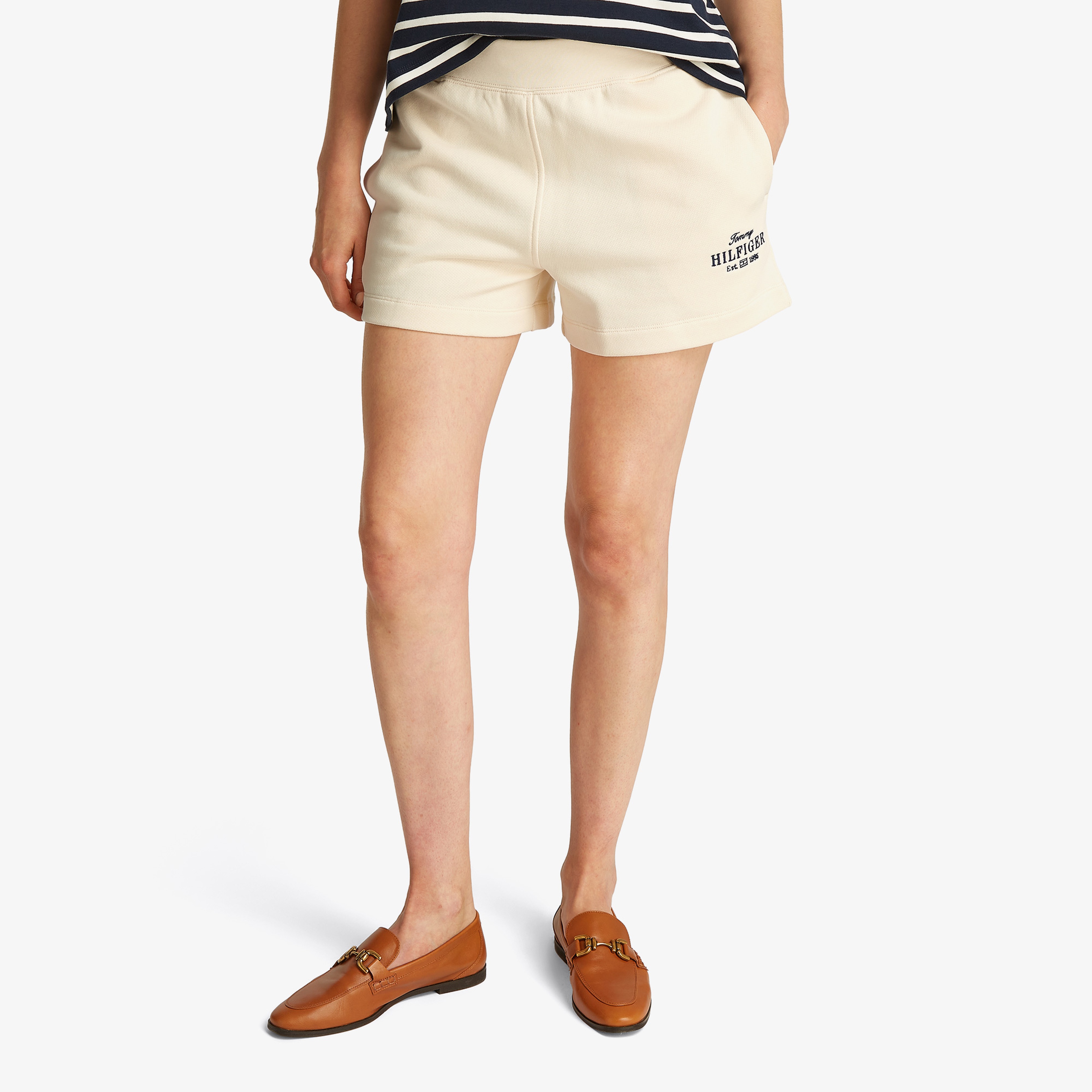 Tommy Hilfiger Reg Kadın Bej Şort