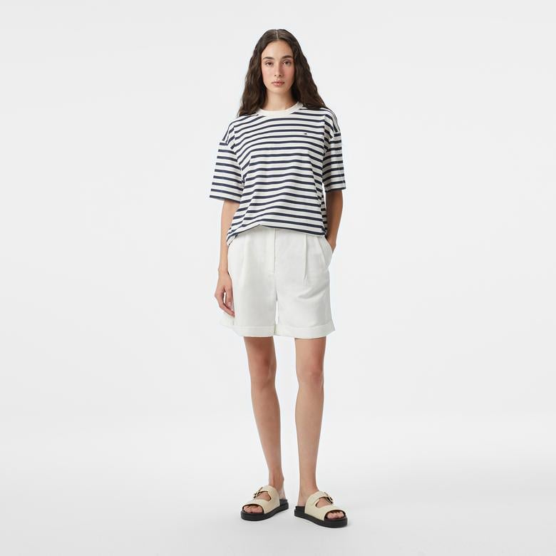 Tommy Hilfiger Kadın Beyaz Şort