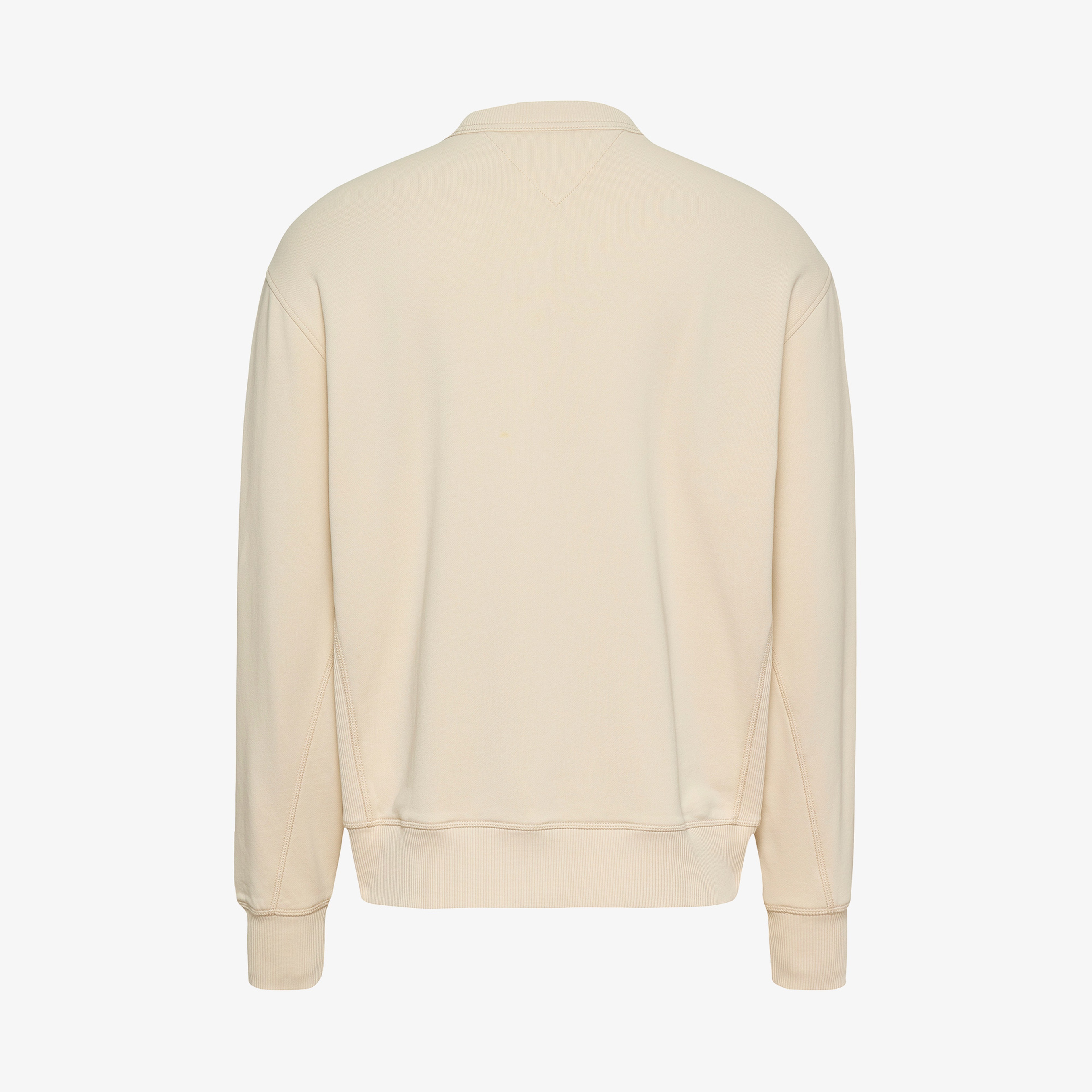 Tommy Jeans Relax Paisley Flag Crew Erkek Bej Sweatshirt