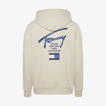 Tommy Jeans Reg Sig Twist Zipthru Ext Erkek Bej Sweatshirt