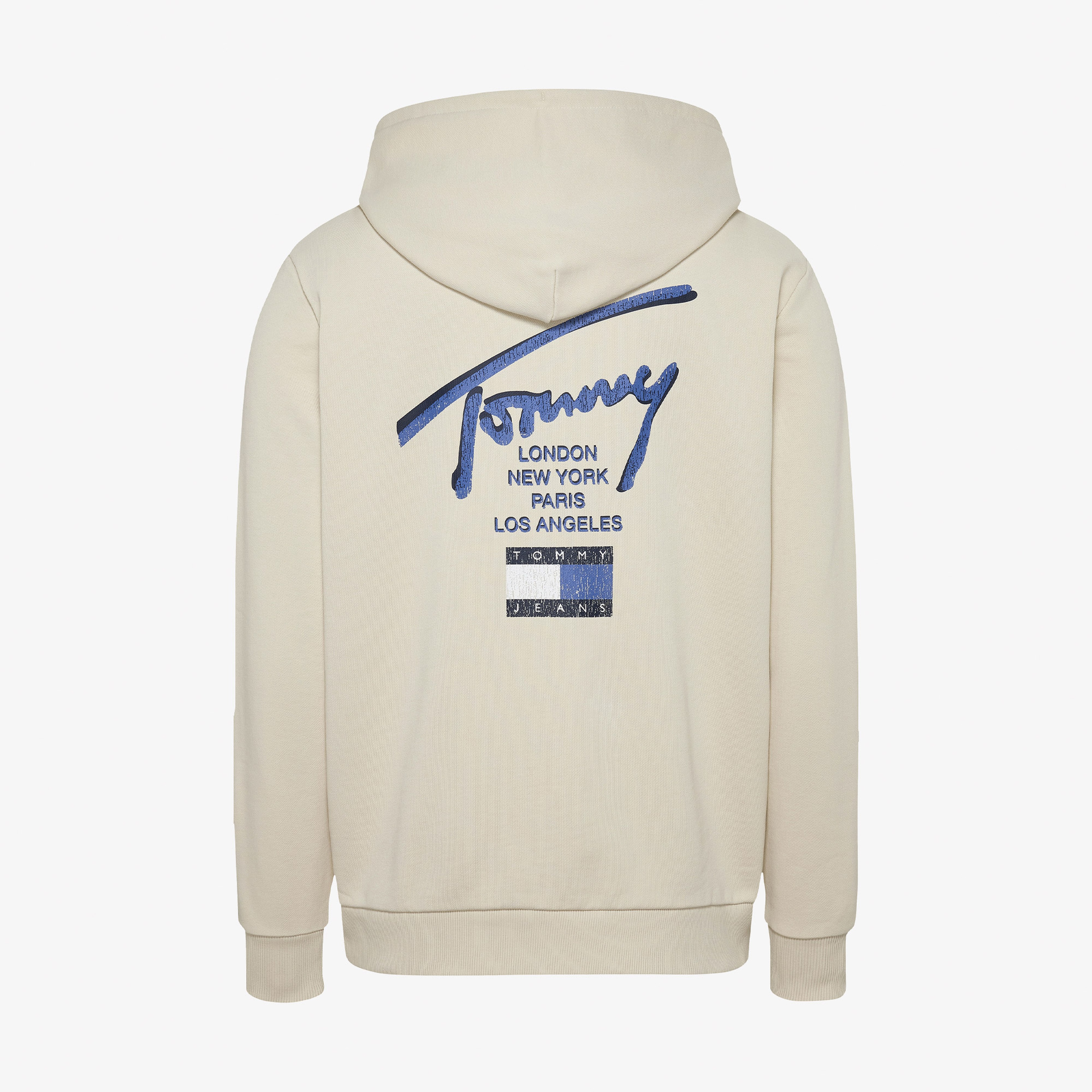Tommy Jeans Reg Sig Twist Zipthru Ext Erkek Bej Sweatshirt