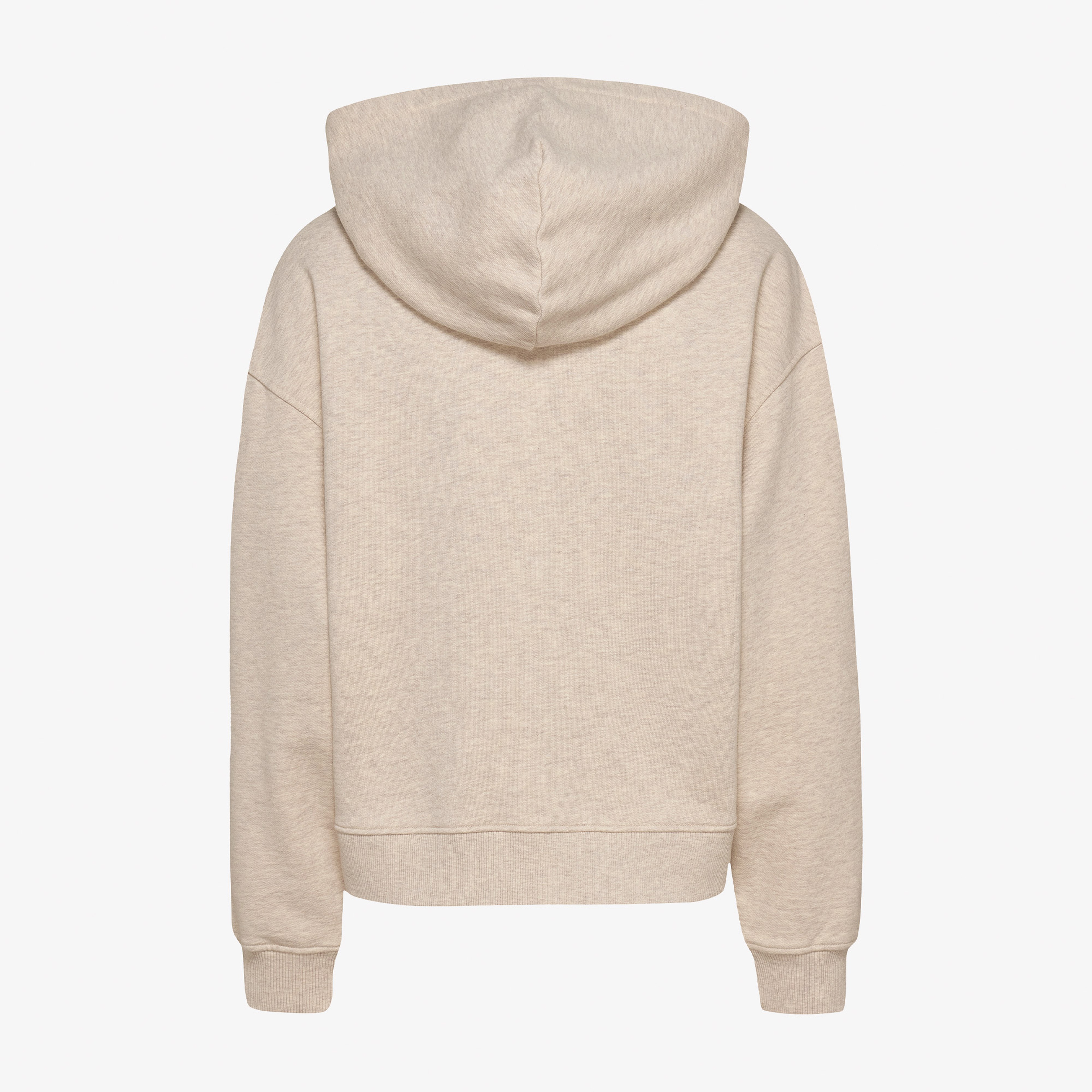 Tommy Jeans Boxy Badge Zip Ext Kadın Bej Sweatshirt