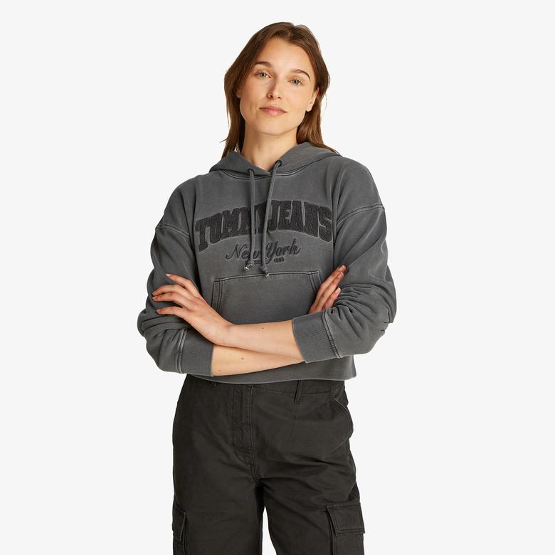 Tommy Hilfiger Kadın Siyah Sweatshirt