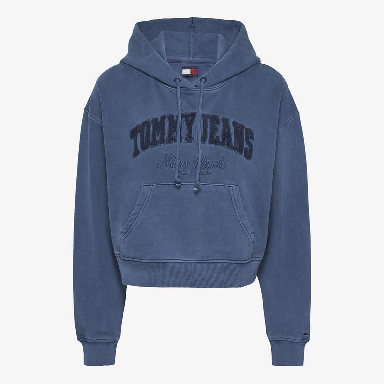 Tommy Hilfiger Kadın Mavi Sweatshirt