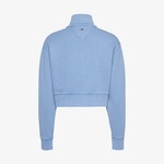 Tommy Jeans Tjcw Varsity Graphic Kadın Mavi Sweatshirt