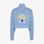 Tommy Jeans Tjcw Varsity Graphic Kadın Mavi Sweatshirt