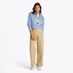 Tommy Jeans Tjcw Varsity Graphic Kadın Mavi Sweatshirt