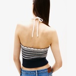 Tommy Jeans Tjcw Breton Stripe Kadın Mavi Triko