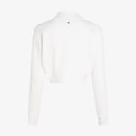 Tommy Jeans Crop Rwb Kadın Beyaz Sweatshirt