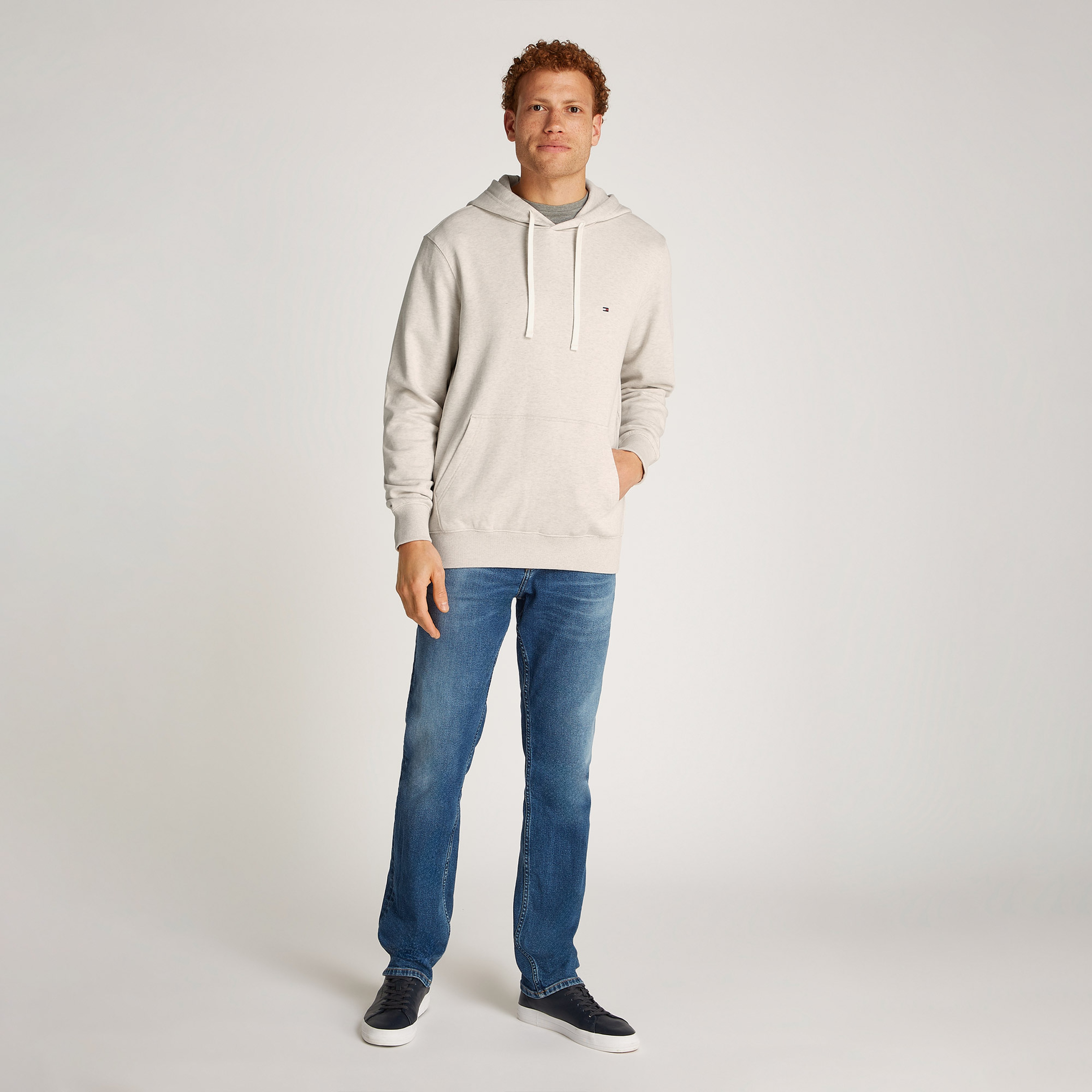 Tommy Hilfiger Essential Terry Erkek Kahverengi Sweatshirt