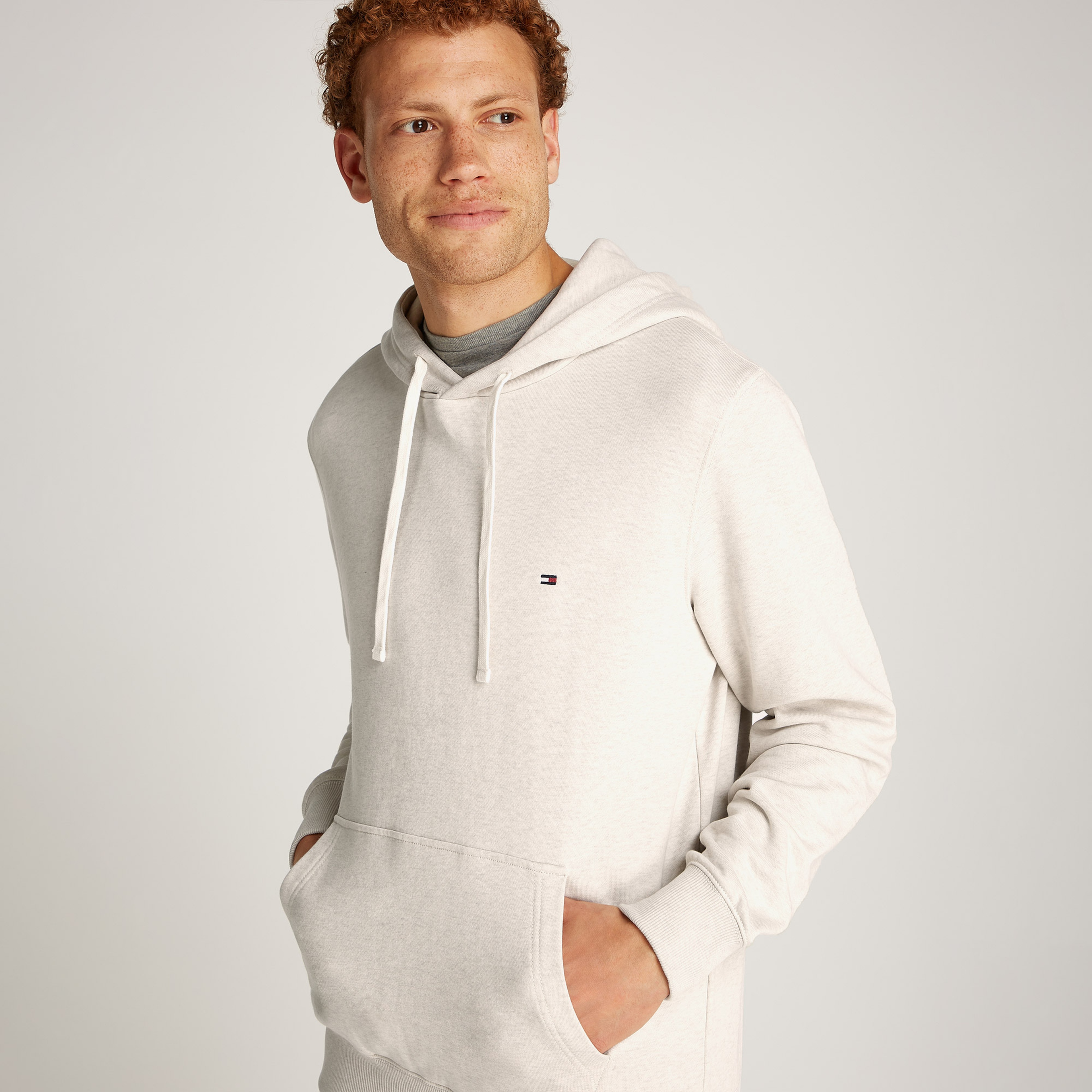 Tommy Hilfiger Essential Terry Erkek Kahverengi Sweatshirt