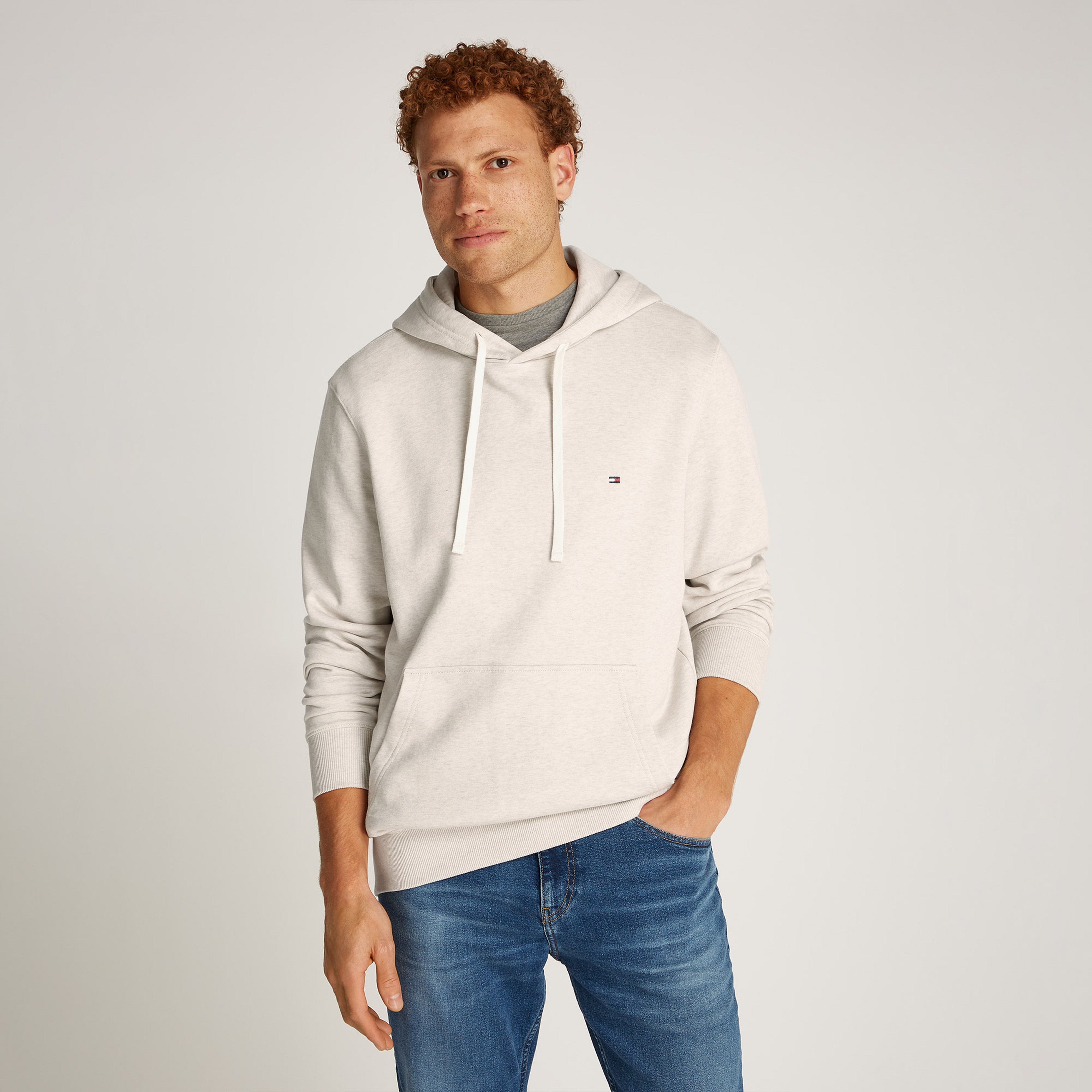 Tommy Hilfiger Essential Terry Erkek Kahverengi Sweatshirt