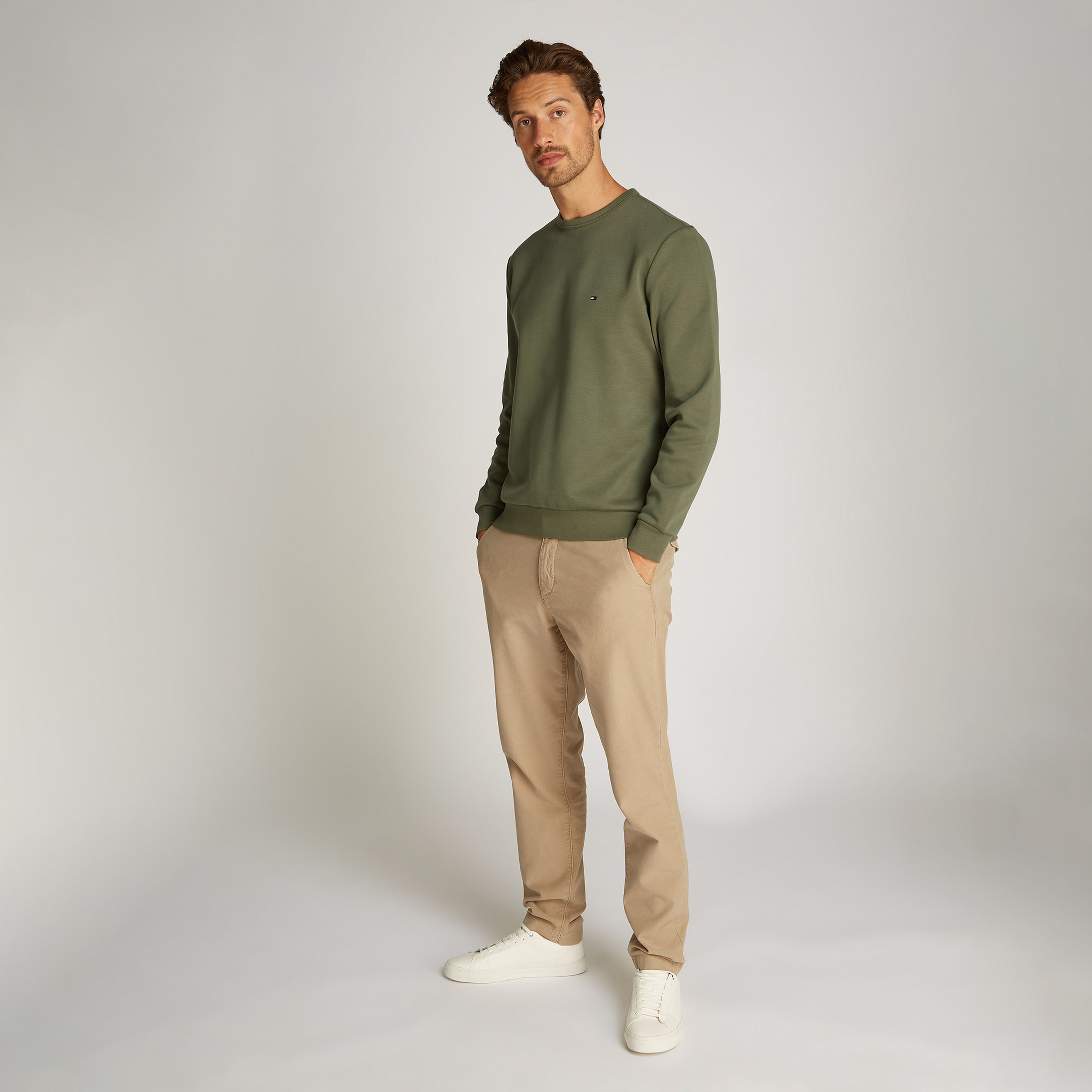 Tommy Hilfiger Erkek Yeşil Sweatshirt