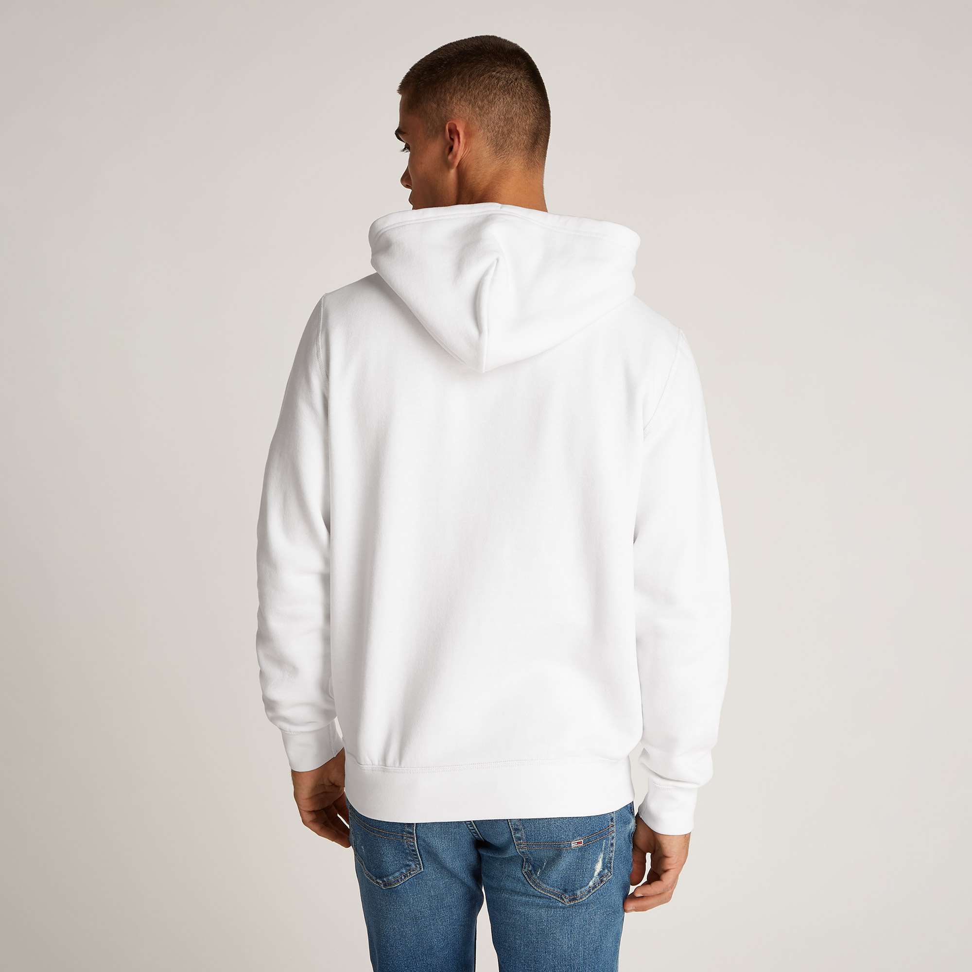 Tommy Hilfiger Erkek Beyaz Sweatshirt